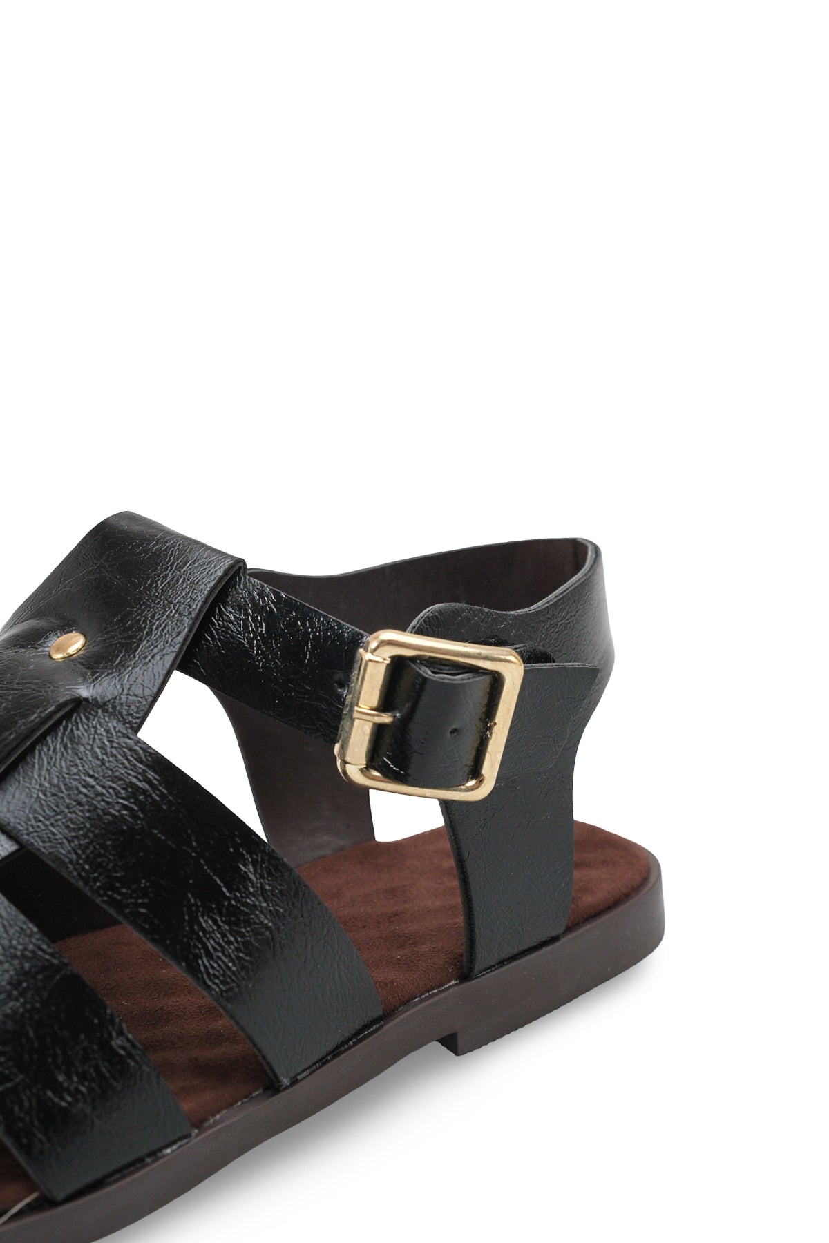 Riccon Kadın Sandalet 001211 Siyah Rustik