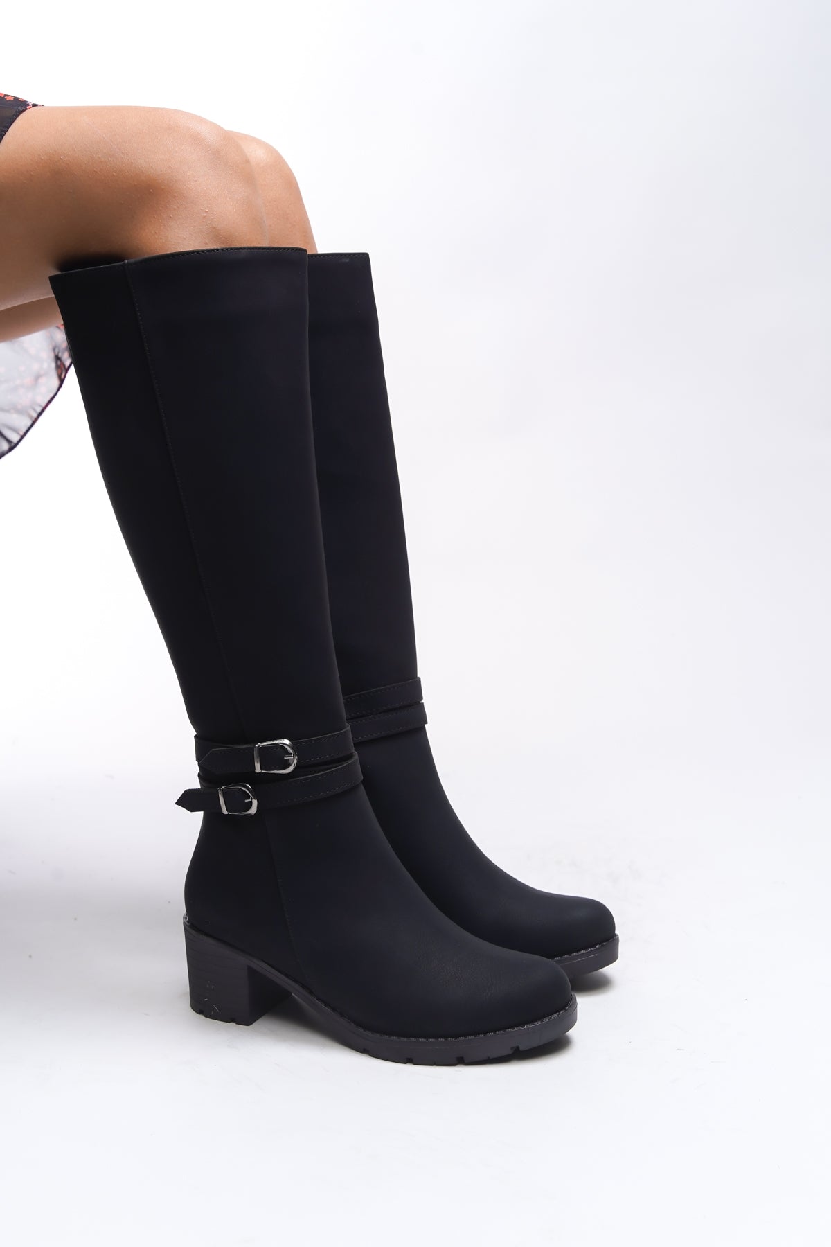 Riccon Zauhilde Kadın Toka Detaylı Topuklu Çizme 0012746