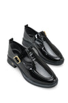 Riccon Kadın Loafer 0012350 Siyah Rugan