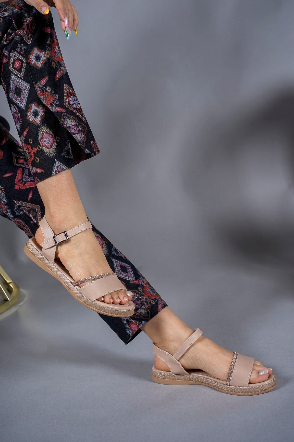 Riccon Kadın Sandalet Taşlı 0012056