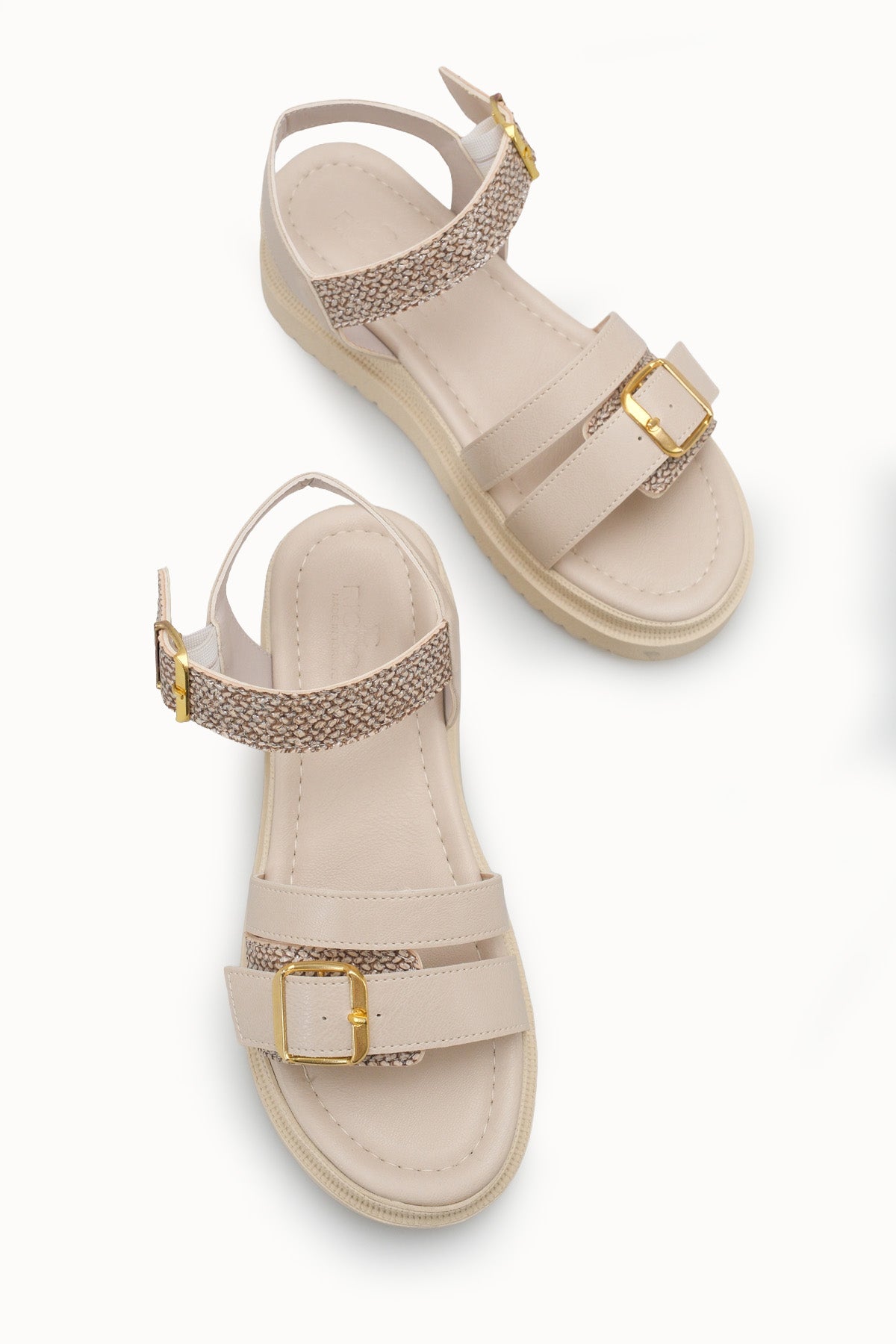 Riccon Kadın Sandalet 0012809 Bej