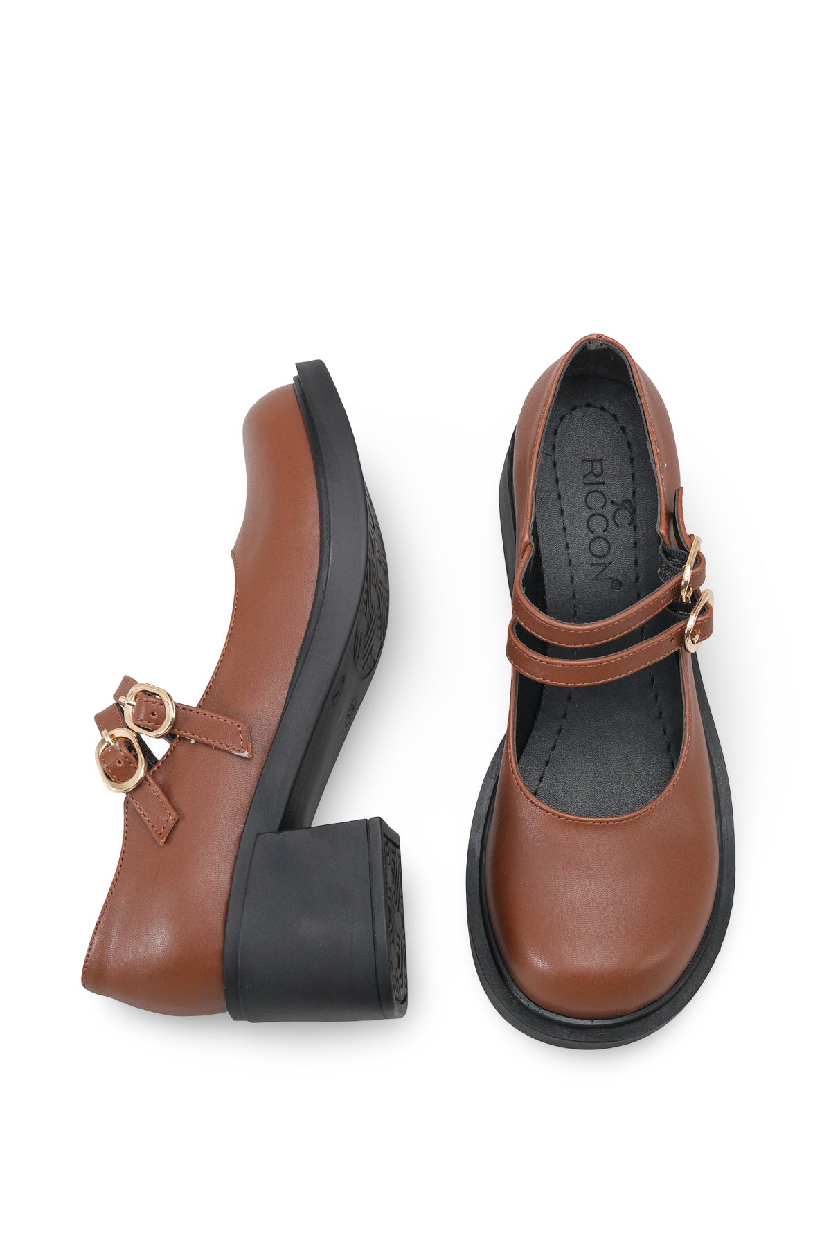 Riccon Merlyrra Kadın Loafer 0012502 Kahverengi Cilt