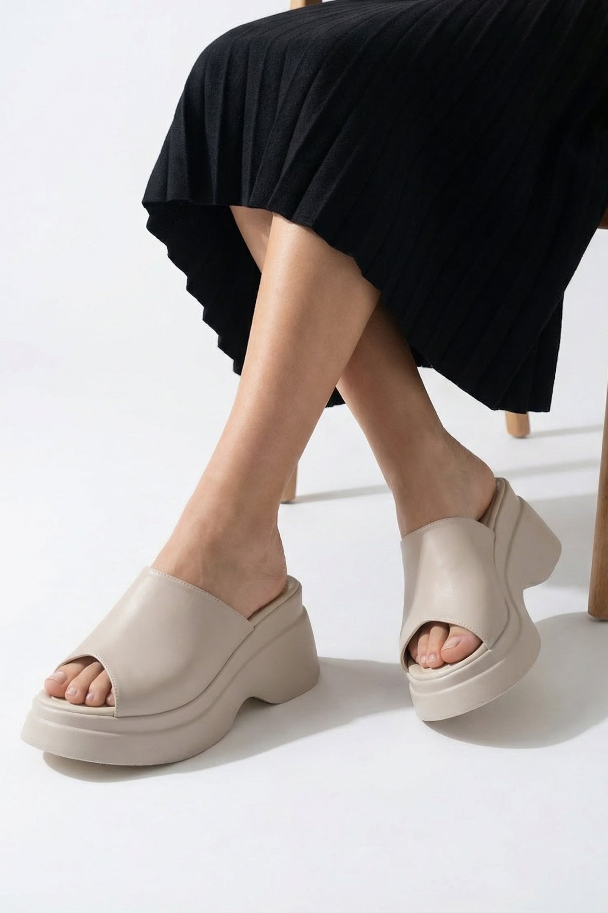 Riccon Kadın Terlik 0012905 Bej