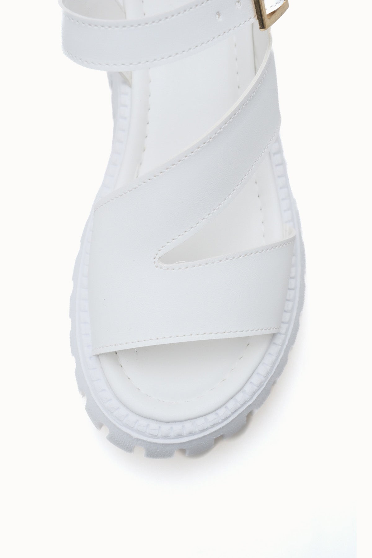 Riccon Kadın Sandalet 0012607 Beyaz