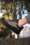 Riccon Erkek Trekking Ayakkabı 0012114 Vizon Siyah