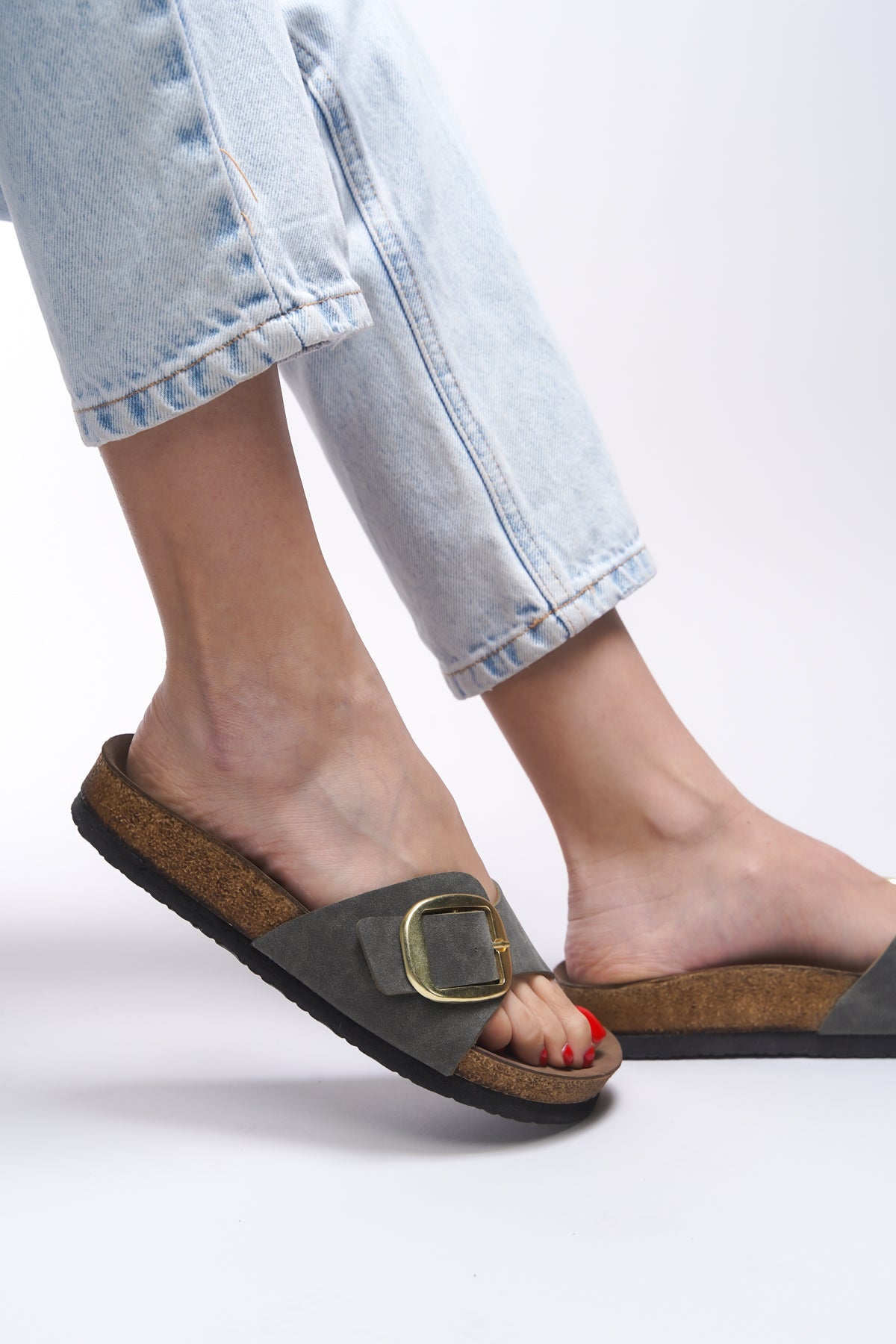 Riccon Hosrathla Kadın Tek Tokalı Terlik 0012603