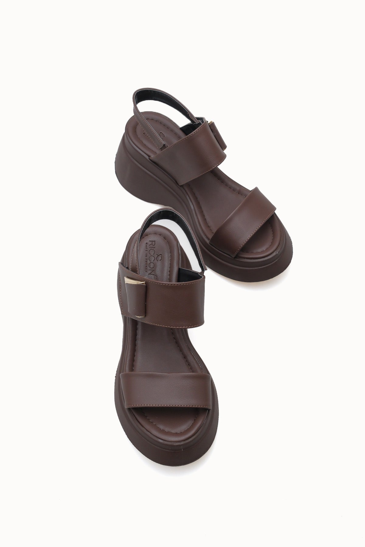 Riccon Gablynthi Kadın Sandalet 0012907 Kahverengi