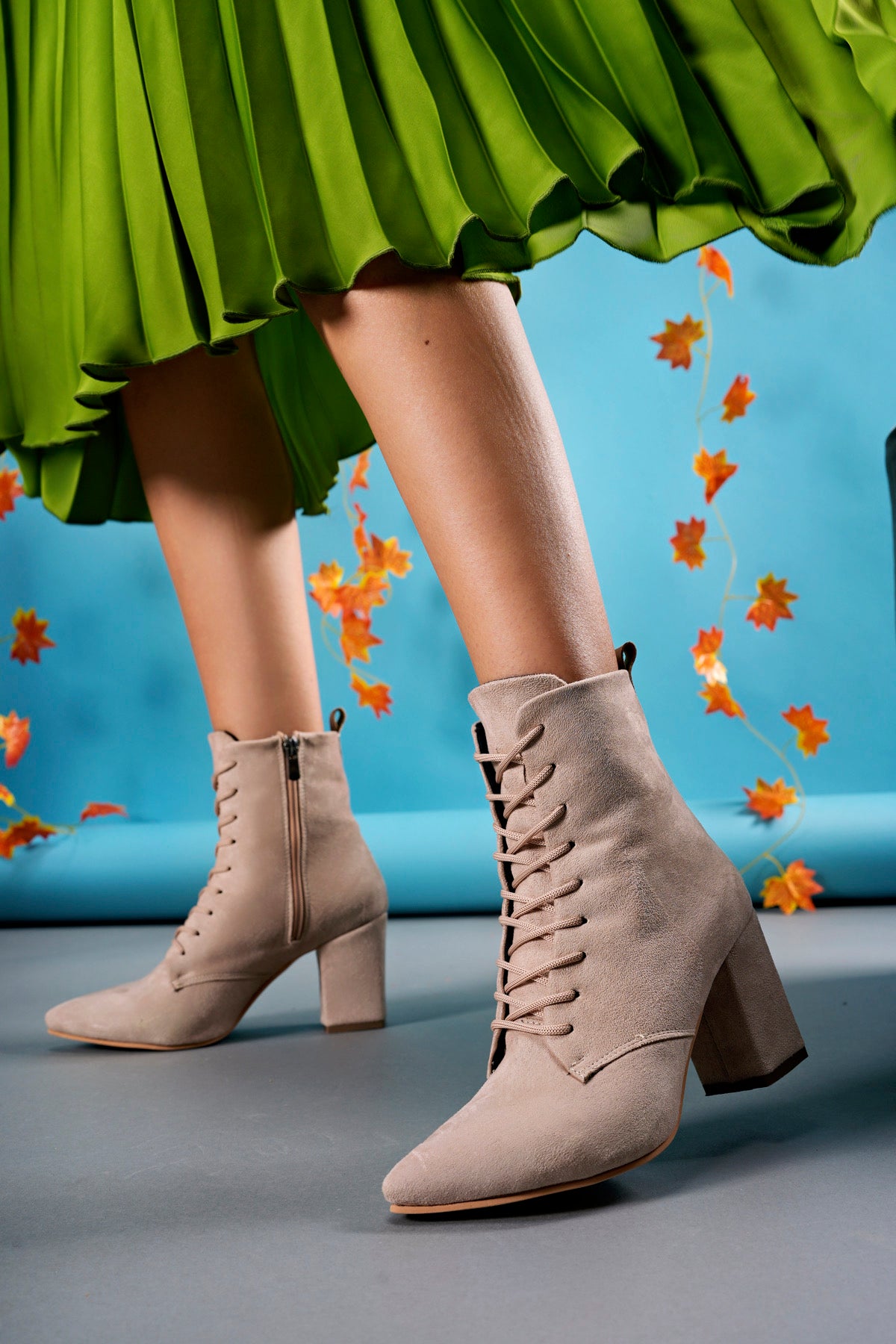 Riccon Lilethnora Kadın Topuklu Bot 0012333