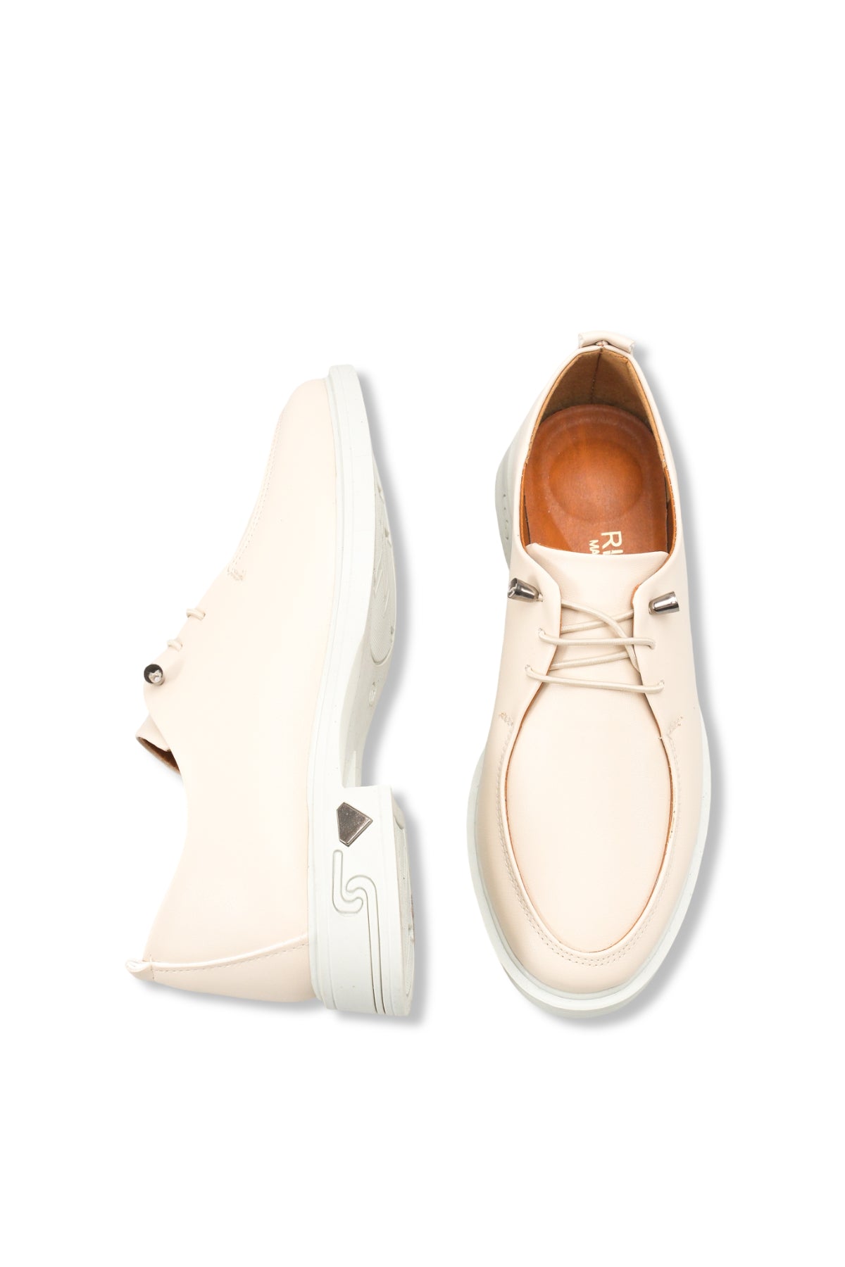 Riccon Kadın Loafer 0012345 Bej Cilt
