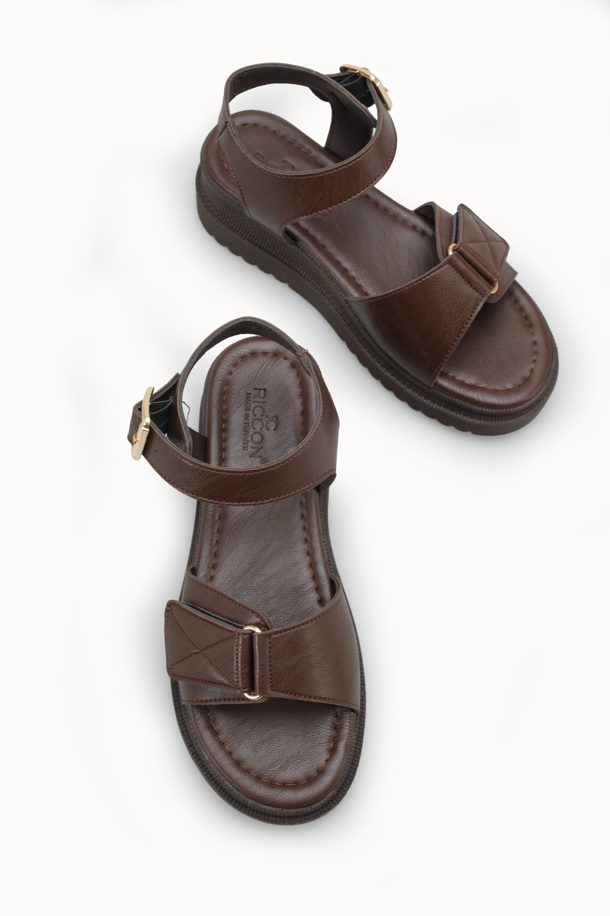 Riccon Kadın Sandalet 0012804 Kahverengi