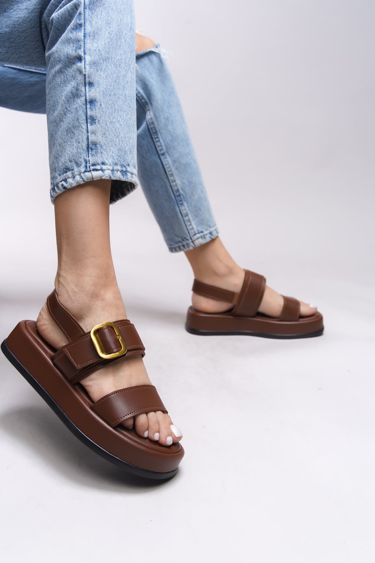 Riccon Yiendrae Kadın Tokalı Sandalet 0012785