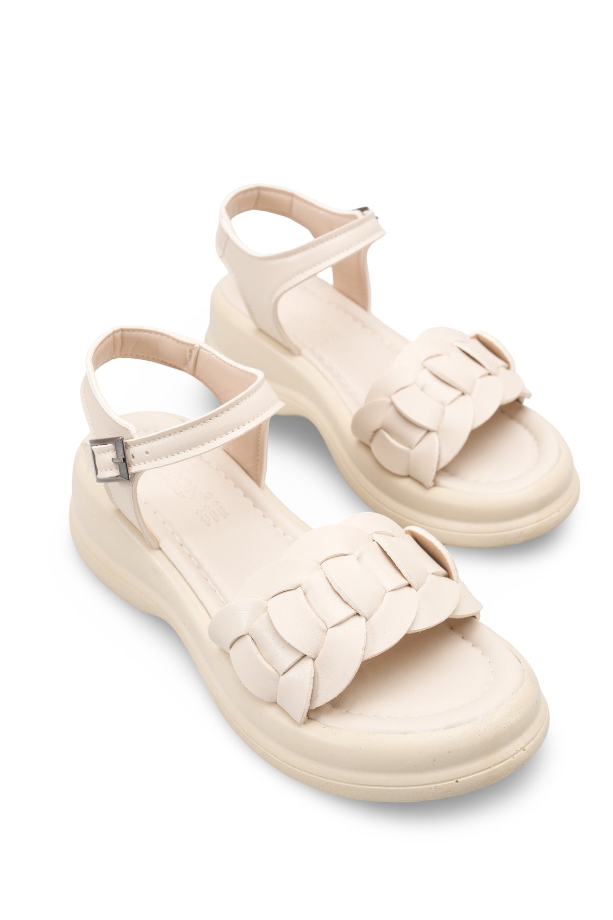 Riccon Kadın Sandalet 00121070 Bej