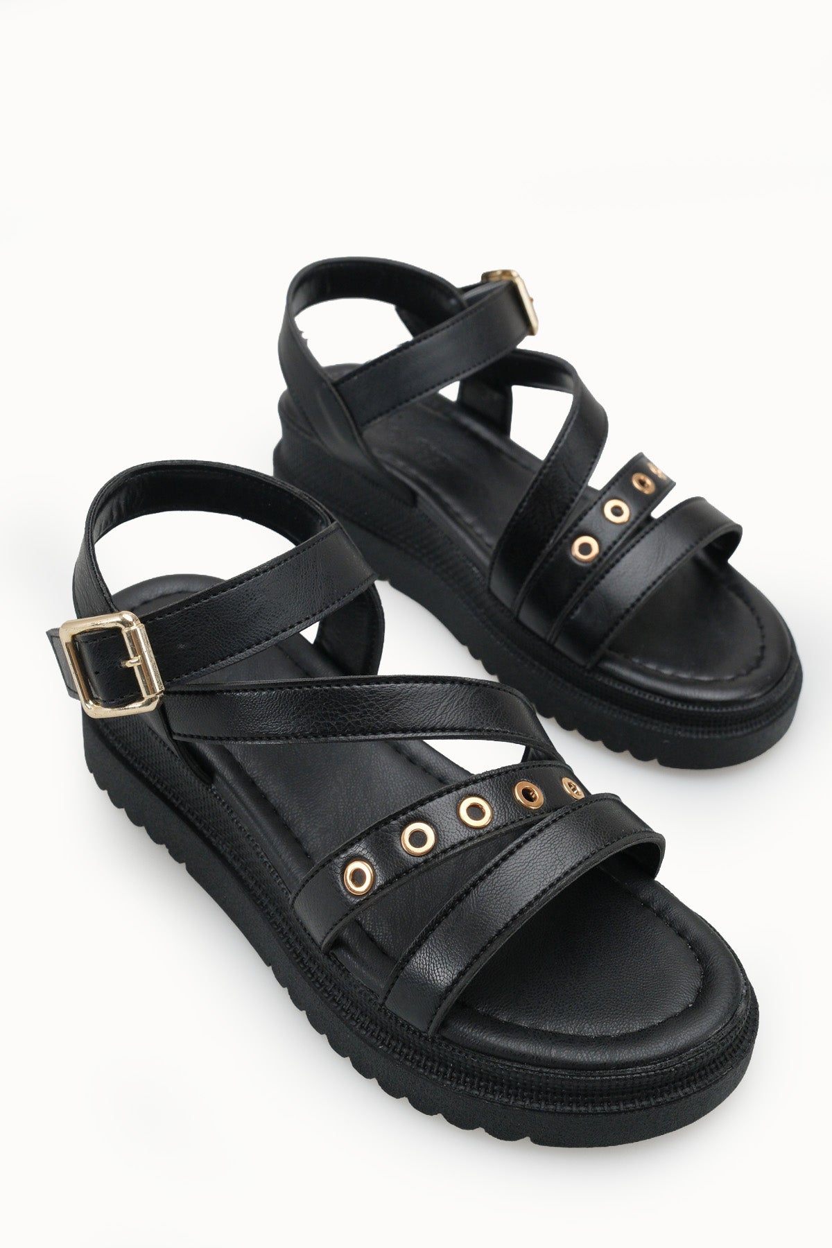 Riccon Kadın Sandalet 0012800 Siyah