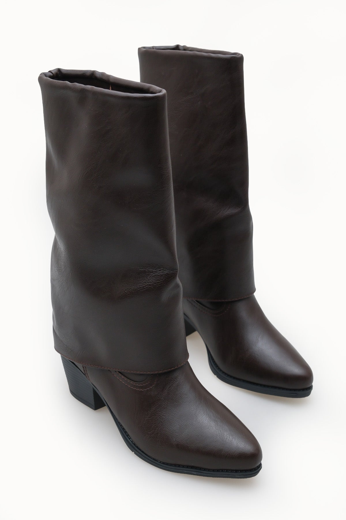 Riccon Kadın Çizme 0012893 Kahverengi Cilt