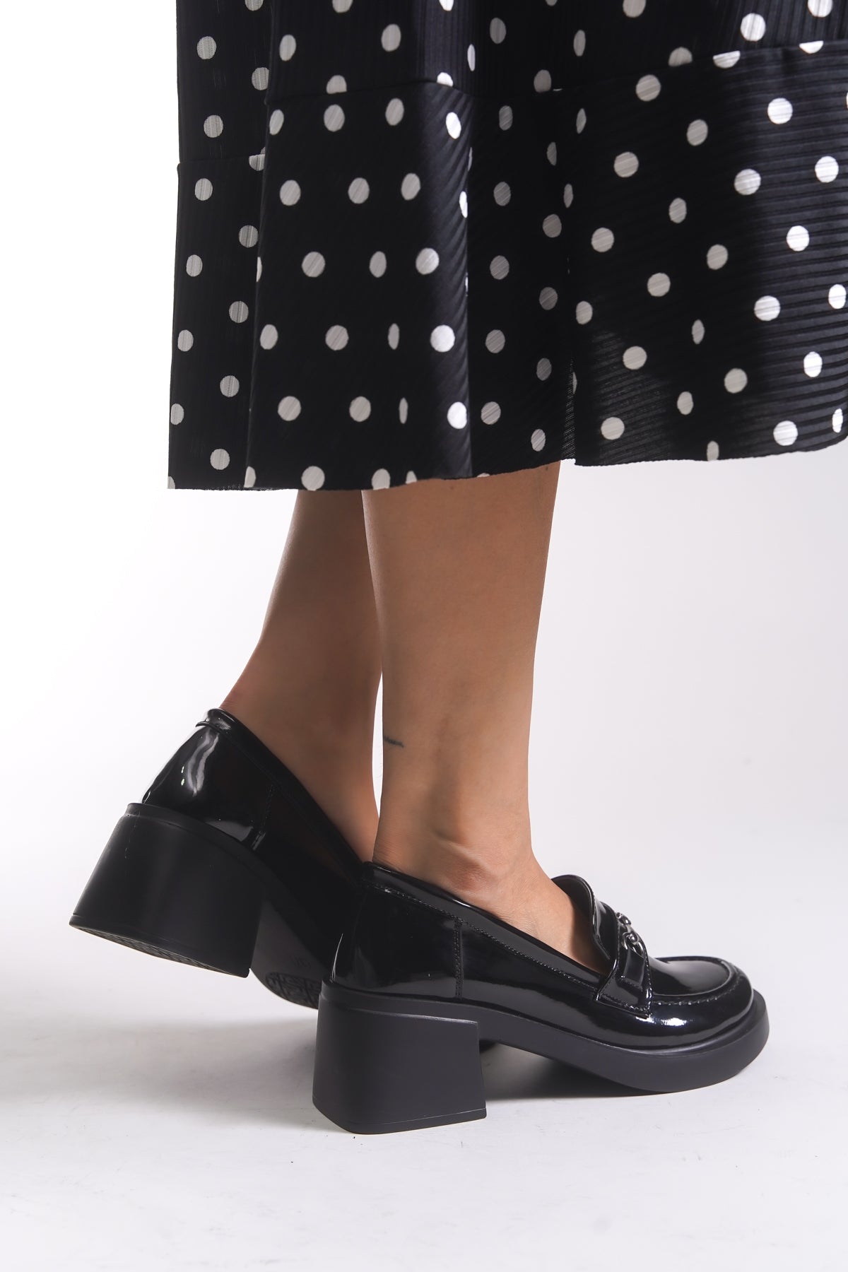 Riccon Kadın Loafer 00120204 Siyah Rugan
