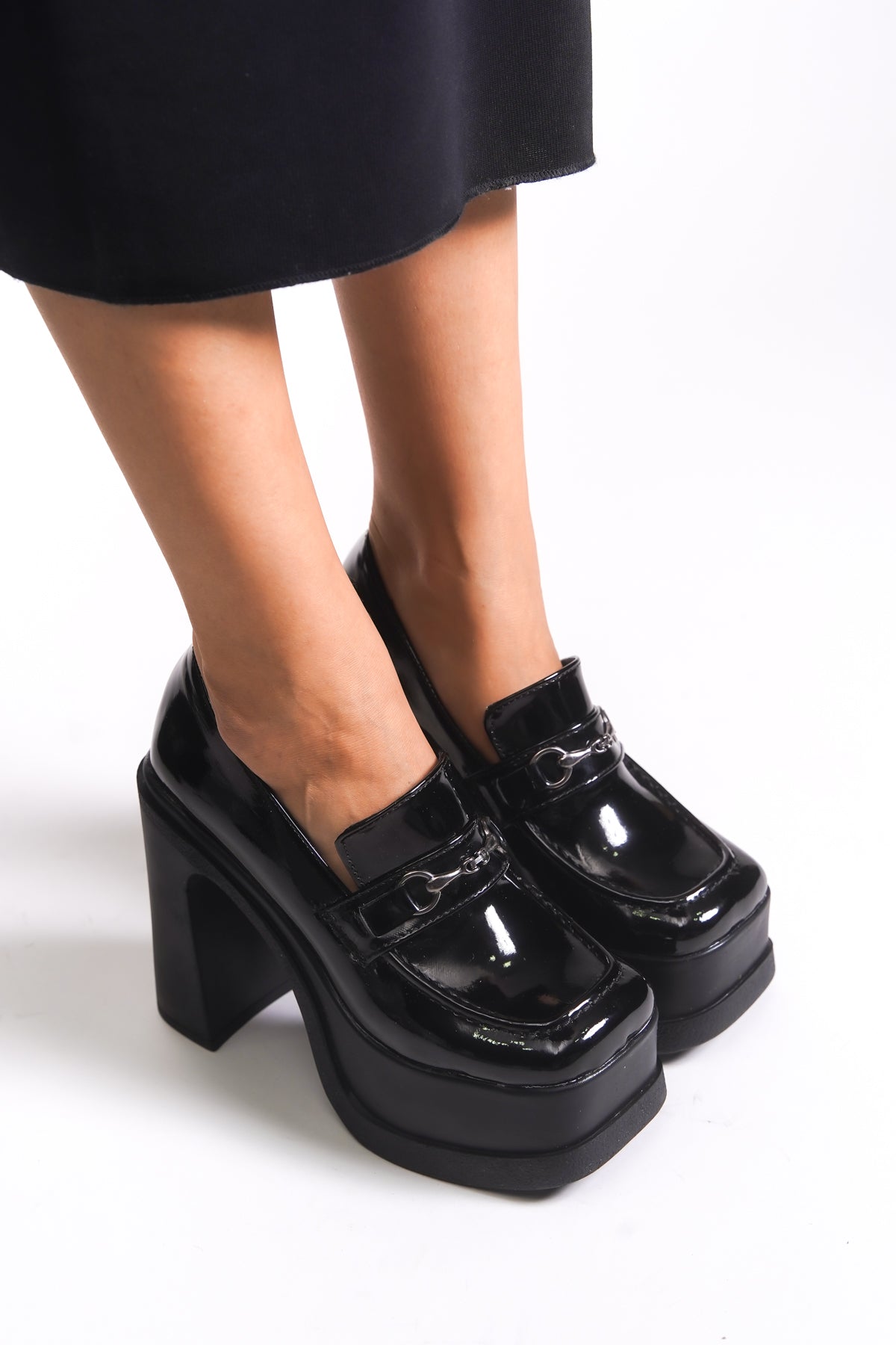 Riccon Kadın Yüksek Topuklu Loafer 00122003