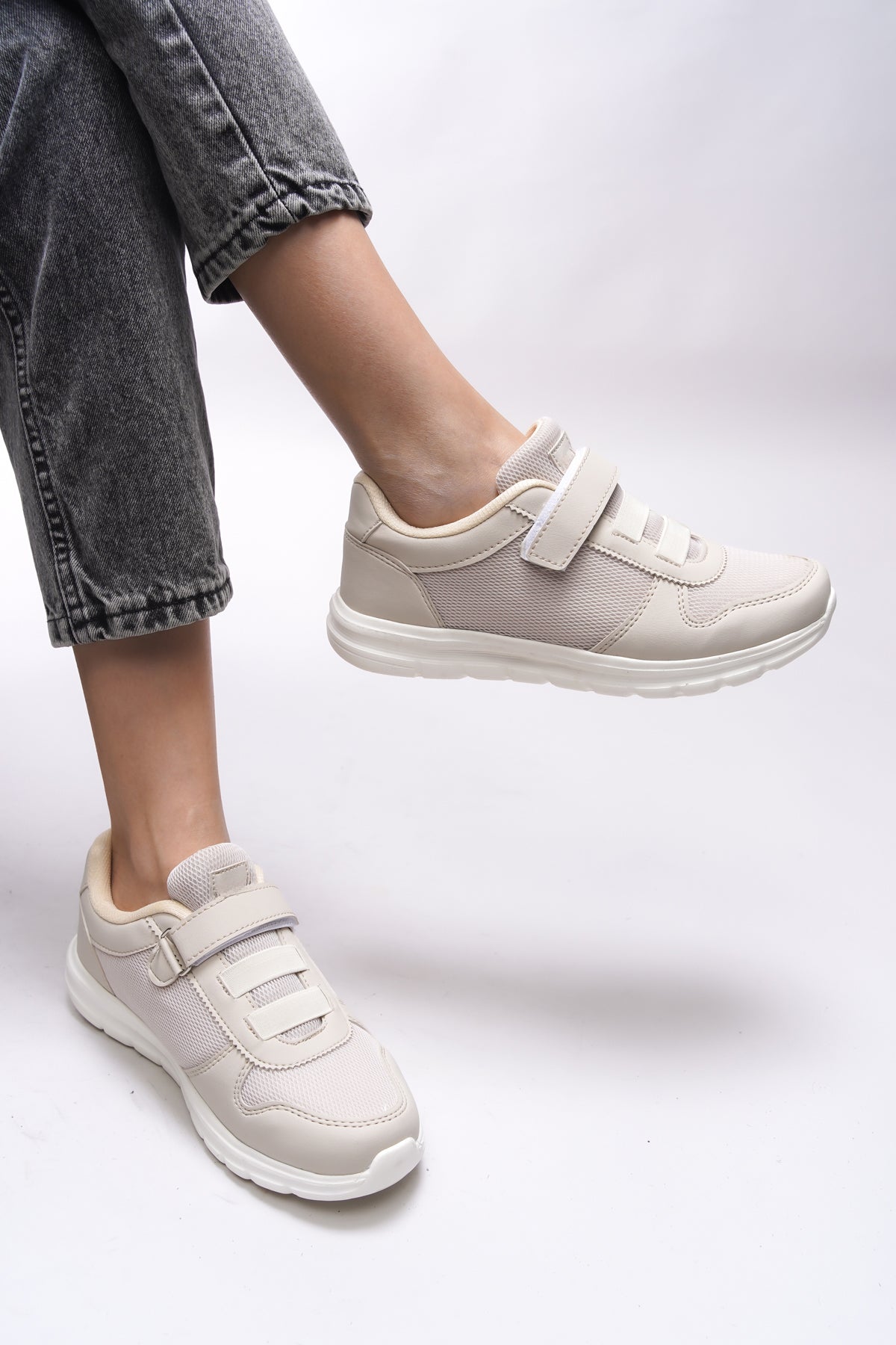 Riccon Aelrathla Kadın Sneaker 0012616 Bej