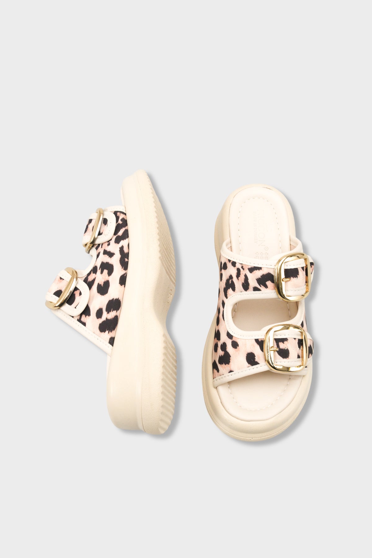 Riccon Tarveidei Kadın Terlik 00121020 Bej Leopar