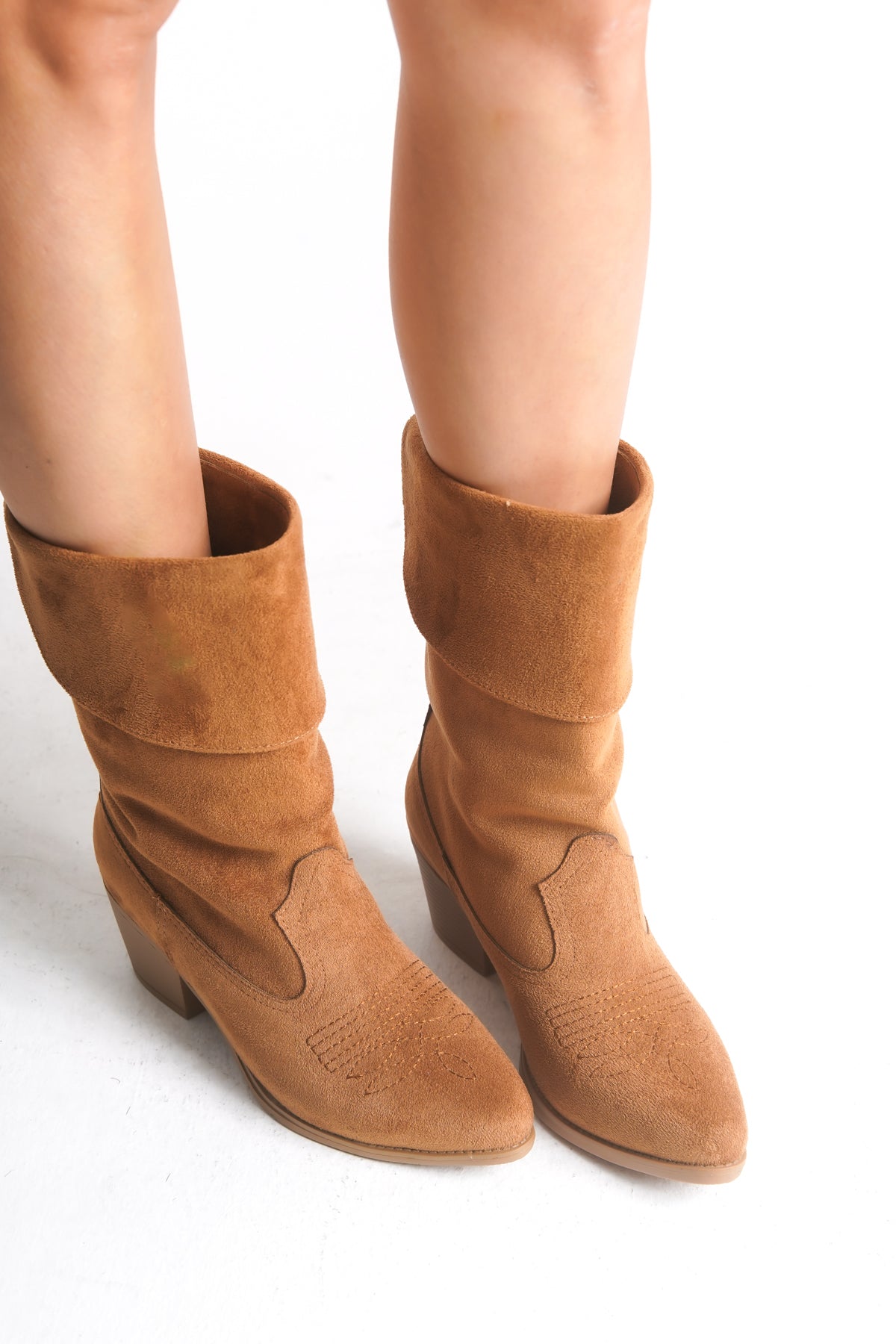 Riccon Kadın Kısa Western Çizme 0012891