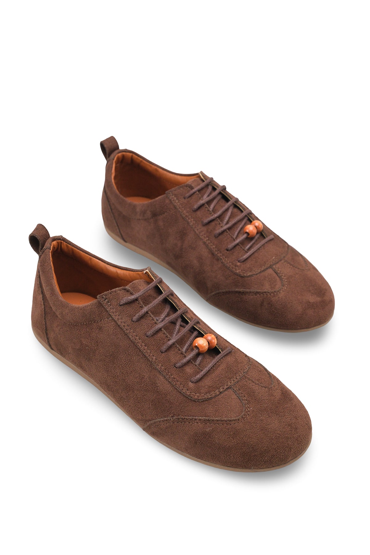 Riccon Kadın Sneaker 001262 Kahverengi Süet