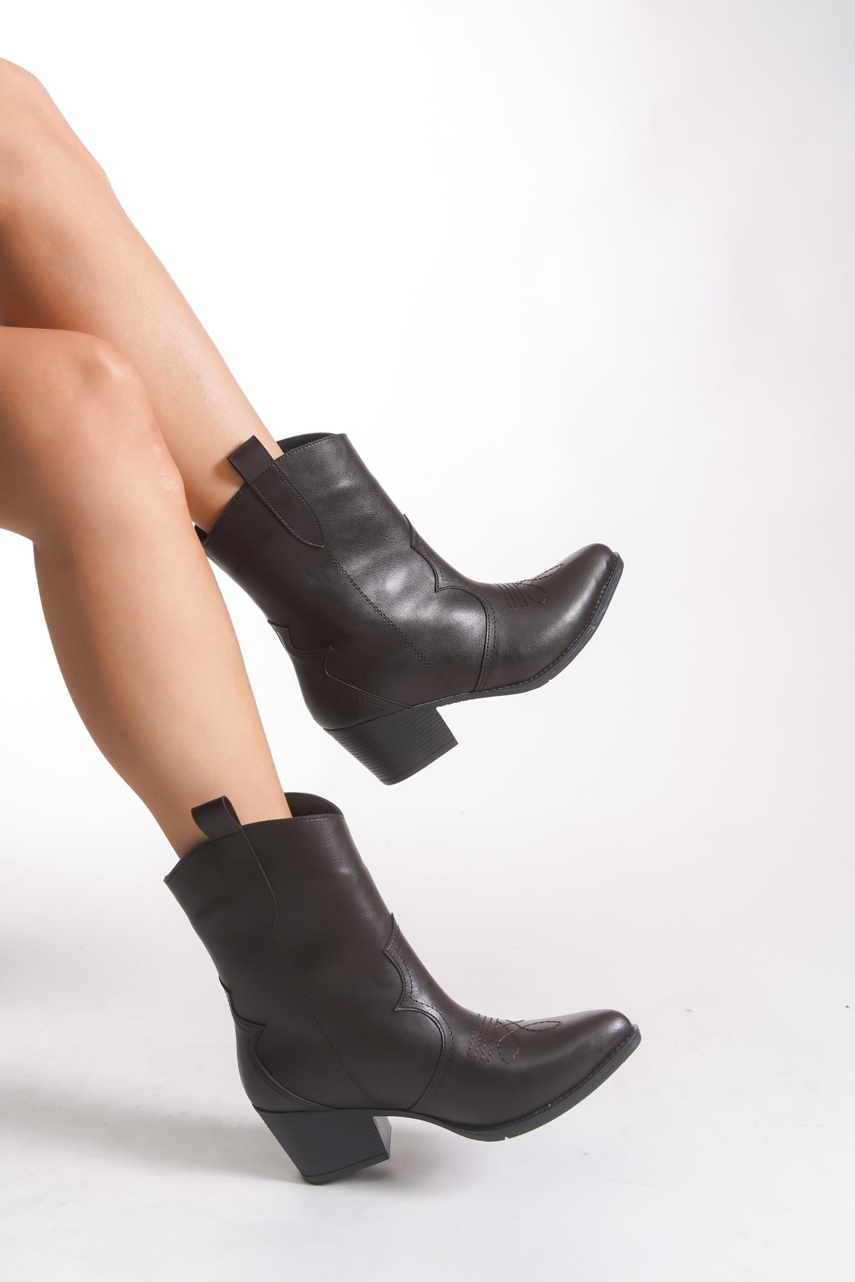 Riccon Kadın Kısa Western Çizme 0012900