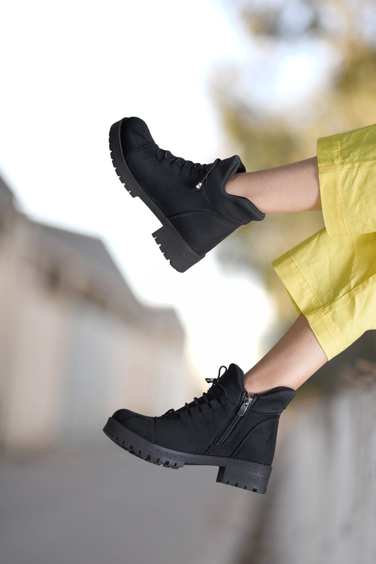 Riccon Kadın Bot 0012720 Siyah Süet