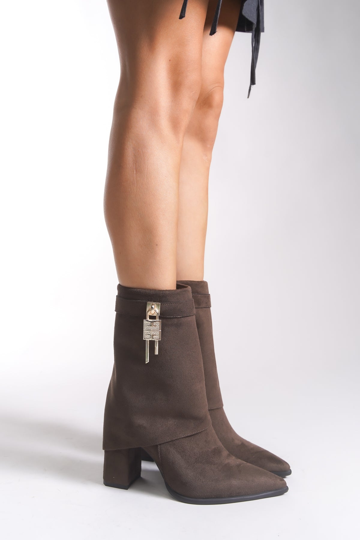 Riccon Kadın Sivri Burun Kısa Çizme 0012068