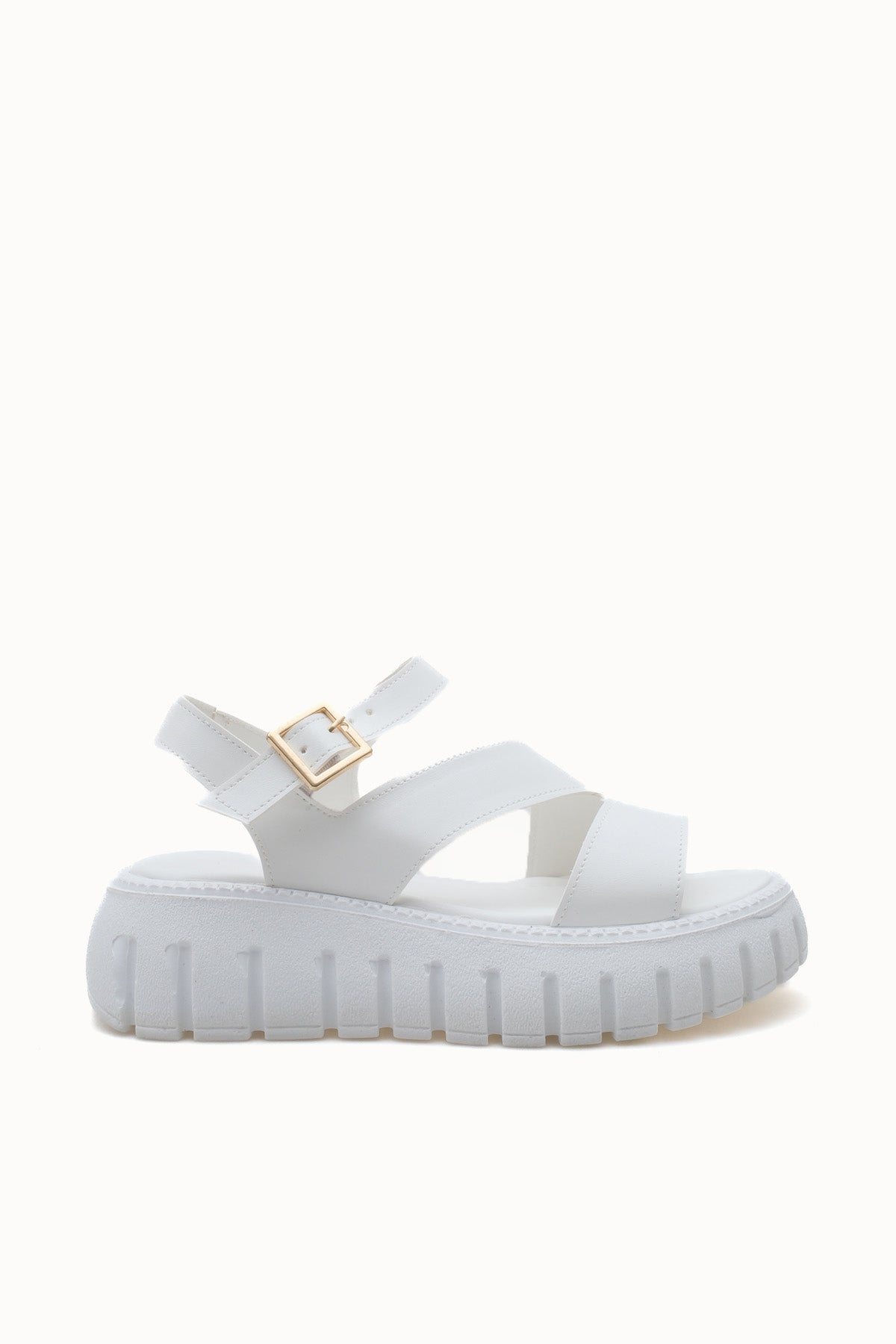 Riccon Kadın Sandalet 0012607 Beyaz