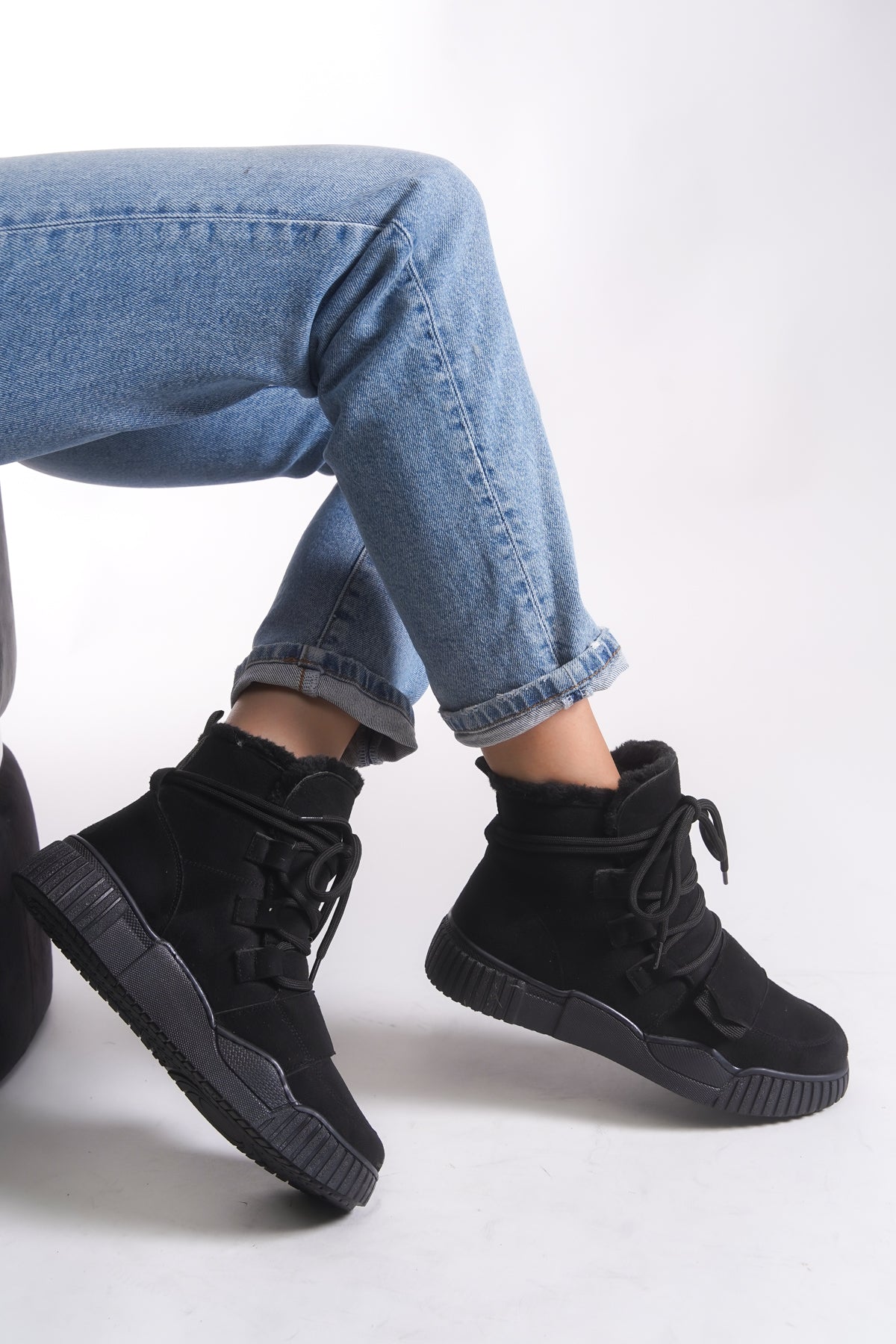 Riccon Pyriseth Kadın İçi Kürklü Sneaker Bot 0012711
