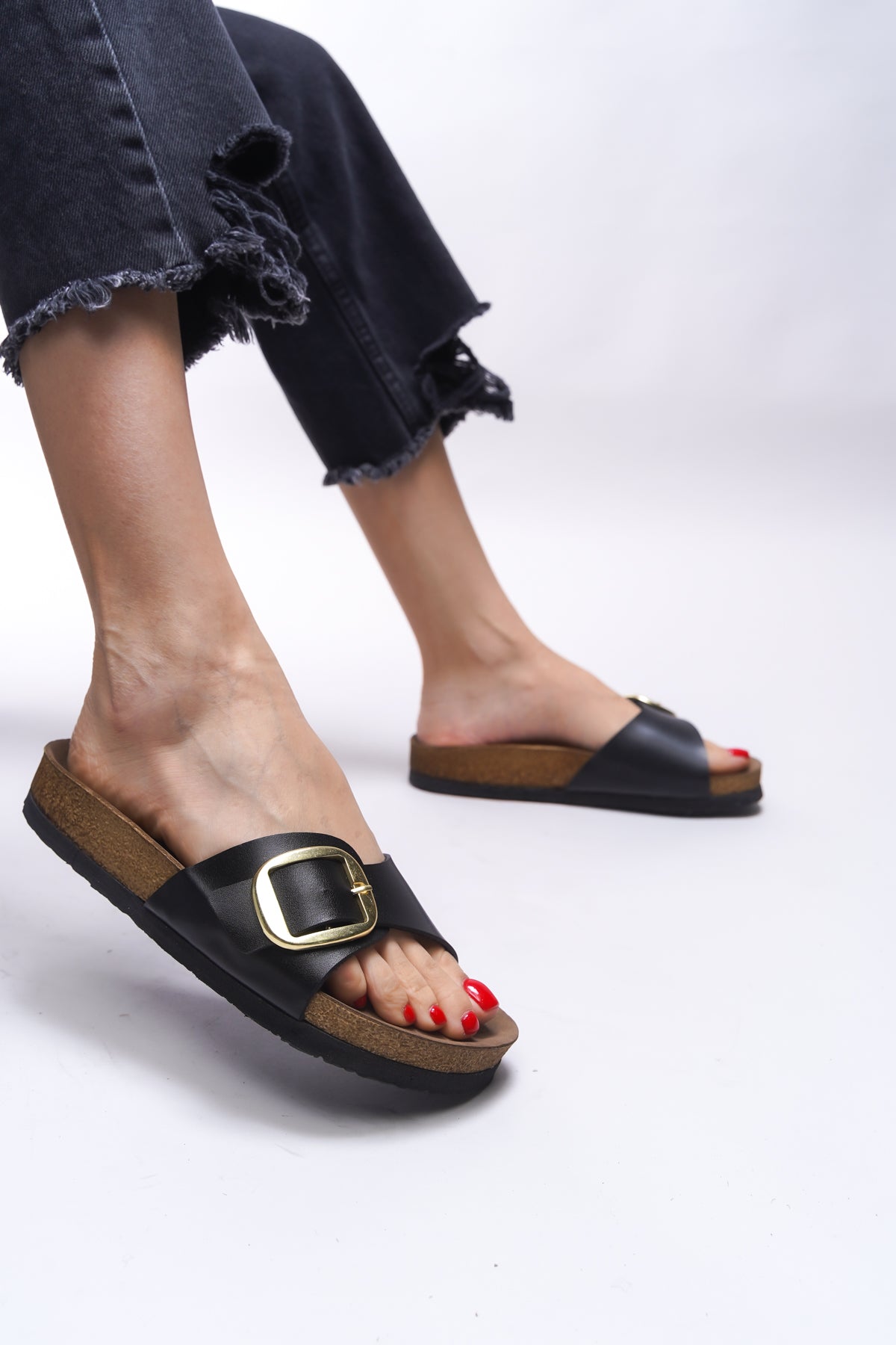 Riccon Hosrathla Kadın Tek Tokalı Terlik 0012603