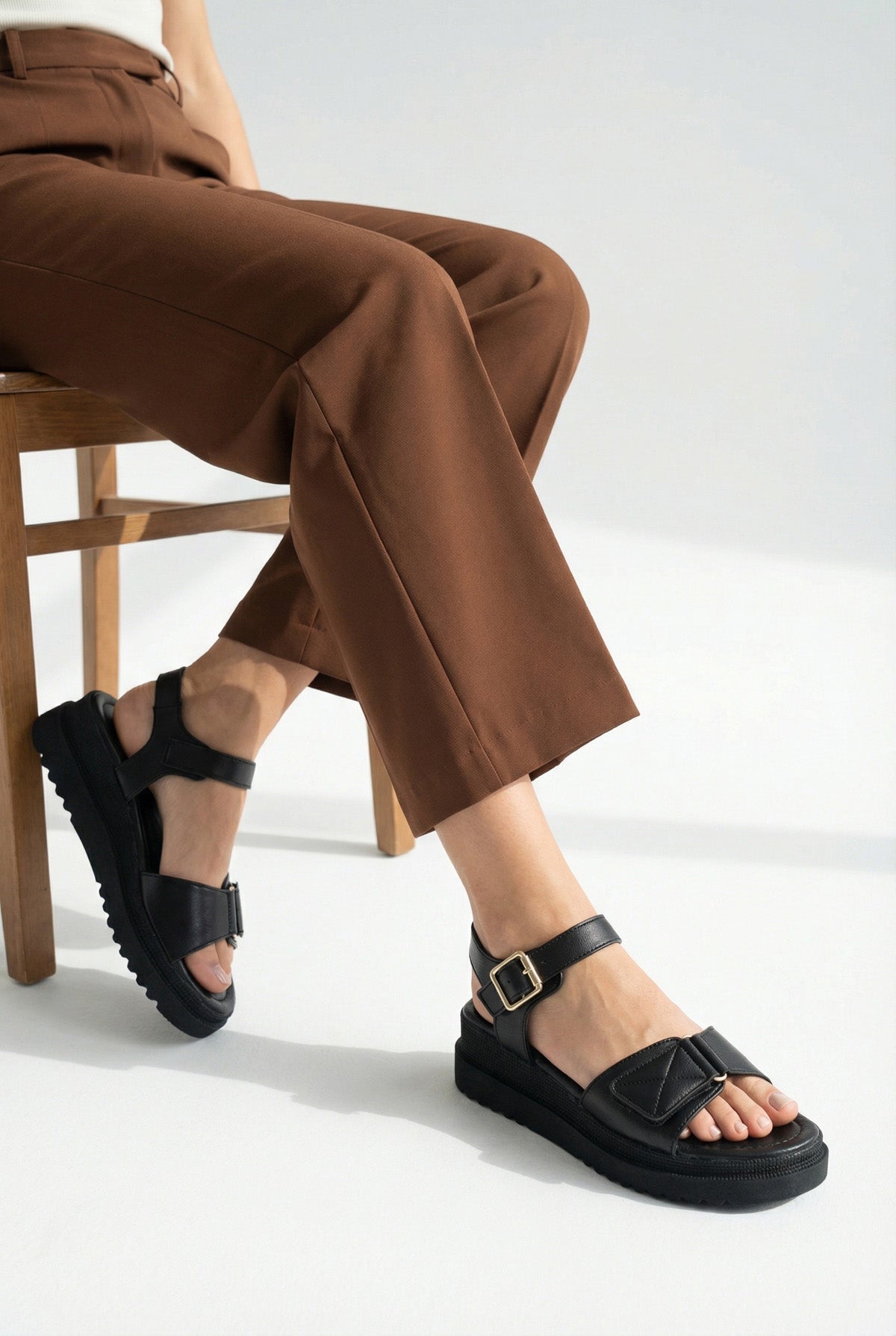 Riccon Kadın Sandalet 0012804 Siyah