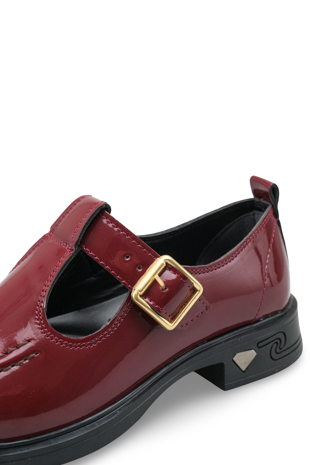 Riccon Kadın Loafer 0012350 Bordo Rugan