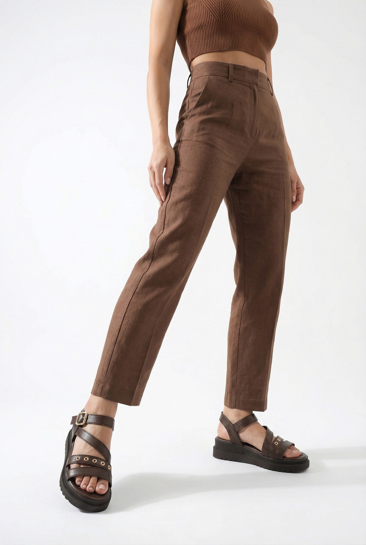 Riccon Kadın Sandalet 0012800 Kahverengi