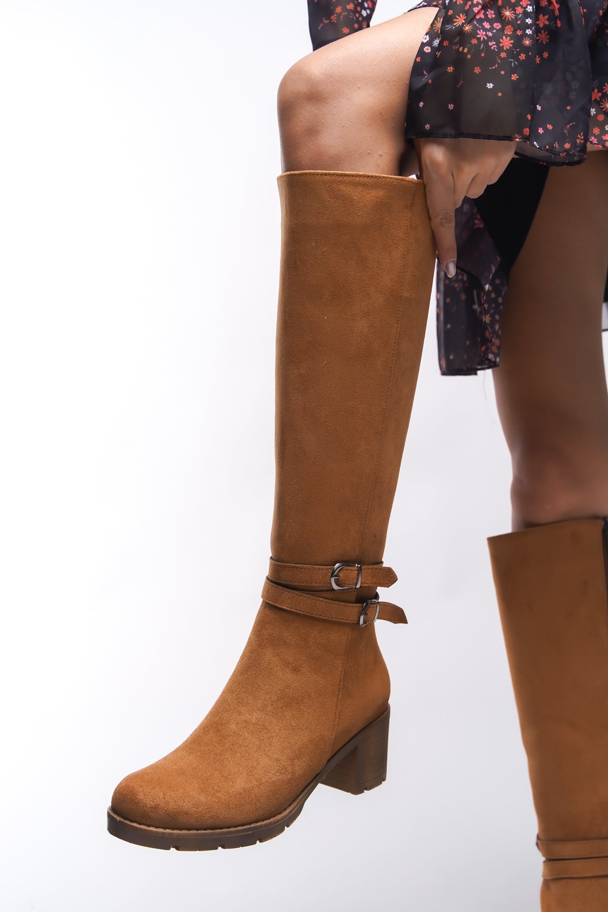 Riccon Zauhilde Kadın Toka Detaylı Topuklu Çizme 0012746