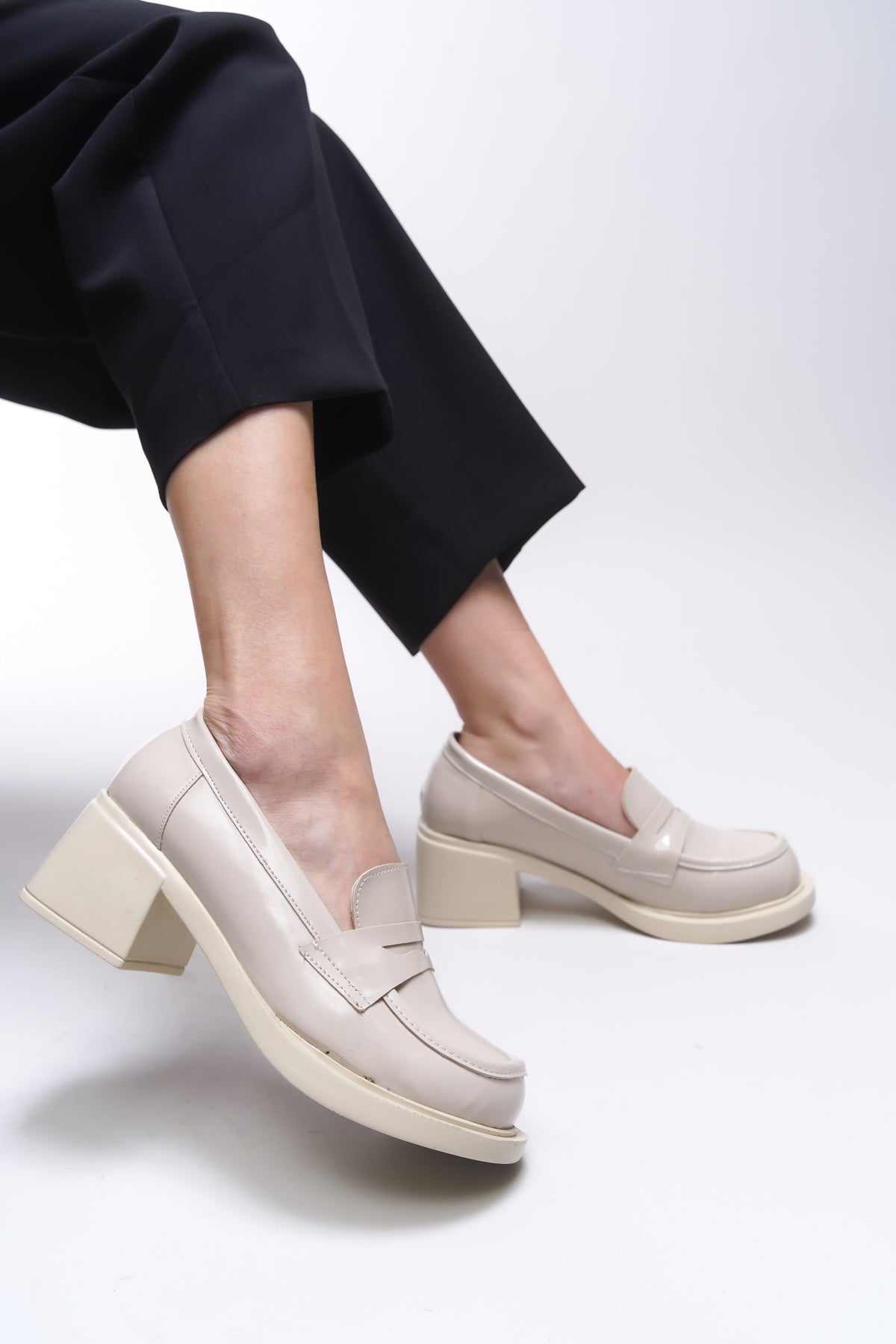 Riccon Yllthyl Kadın Loafer 0012500 Ten Rugan