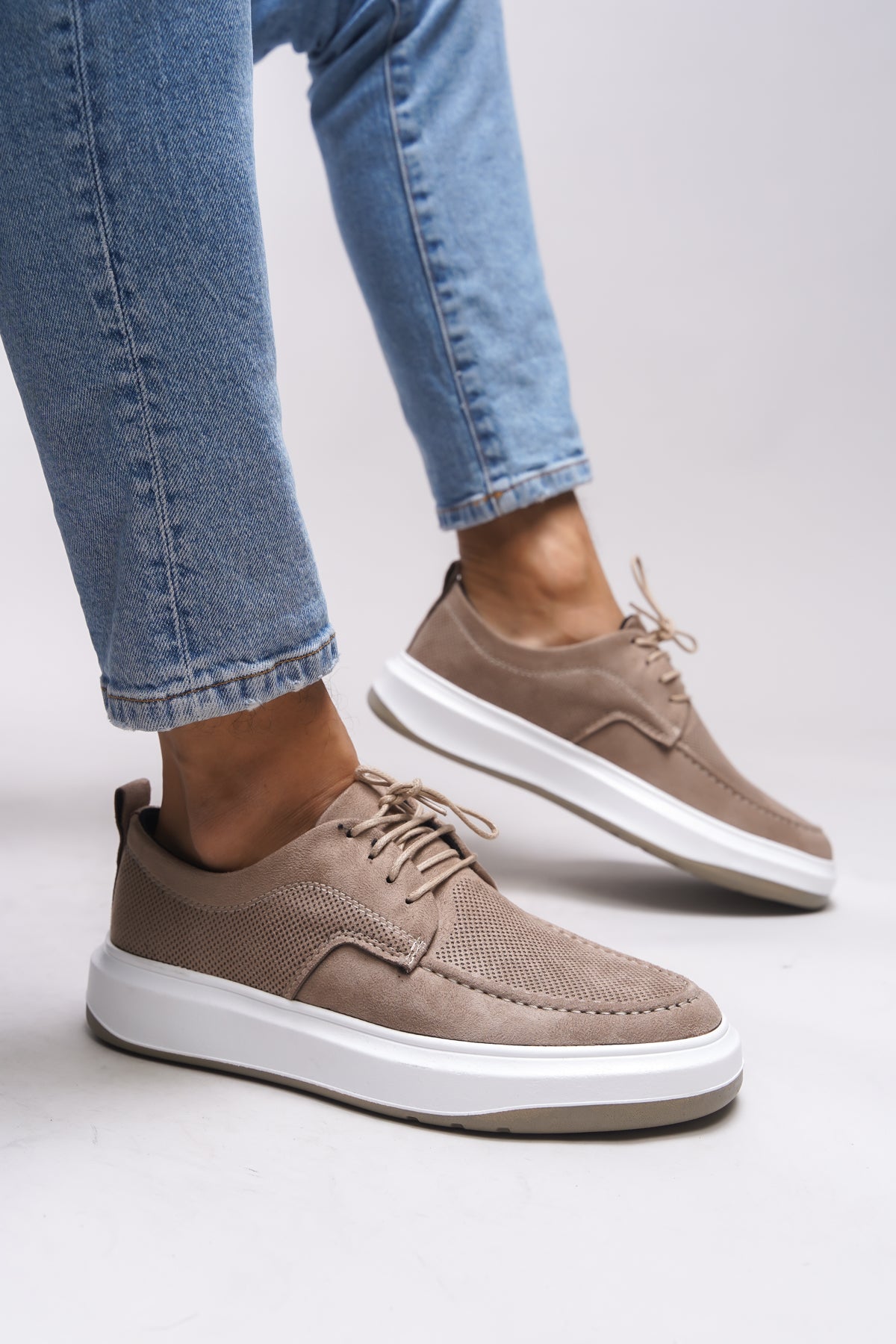 Riccon Raimfyr Erkek Sneaker 0012485 Vizon Süet