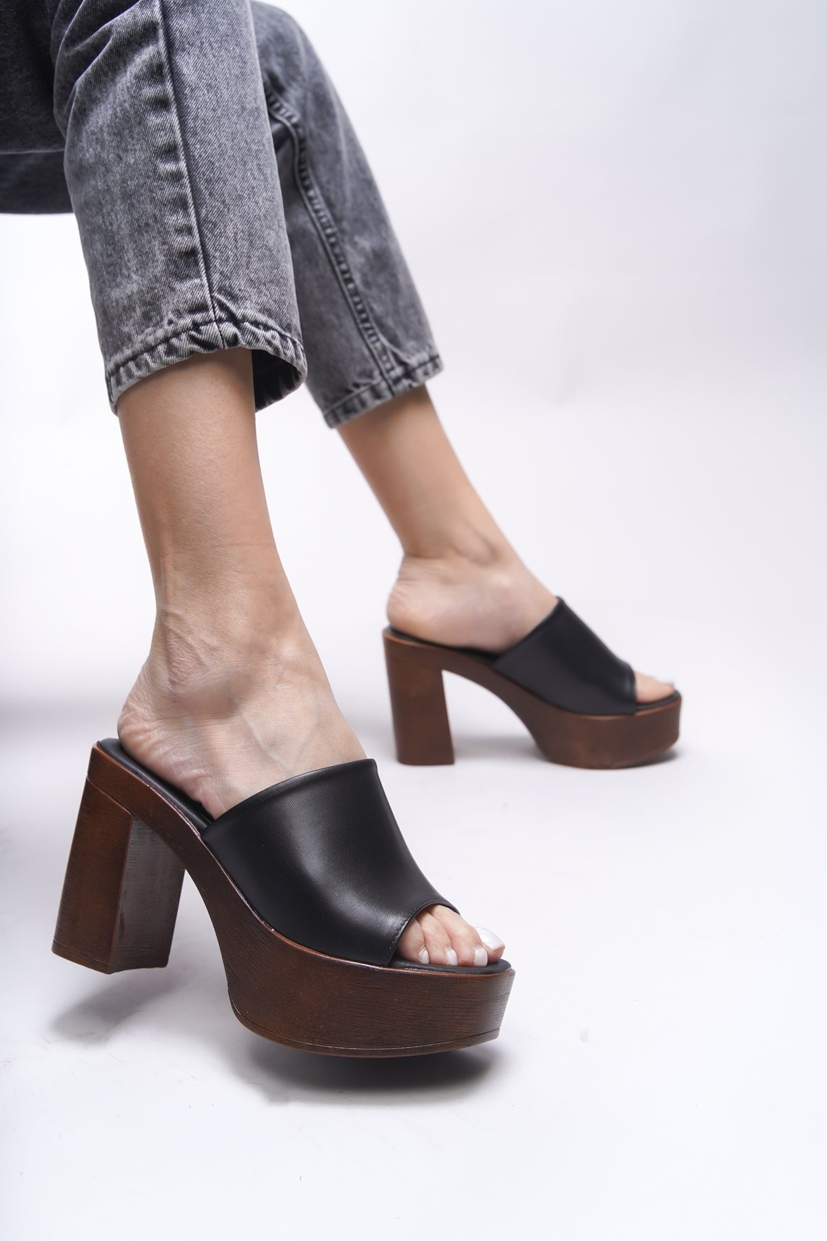 Riccon Jislantha Kadın Topuklu Terlik 0012763