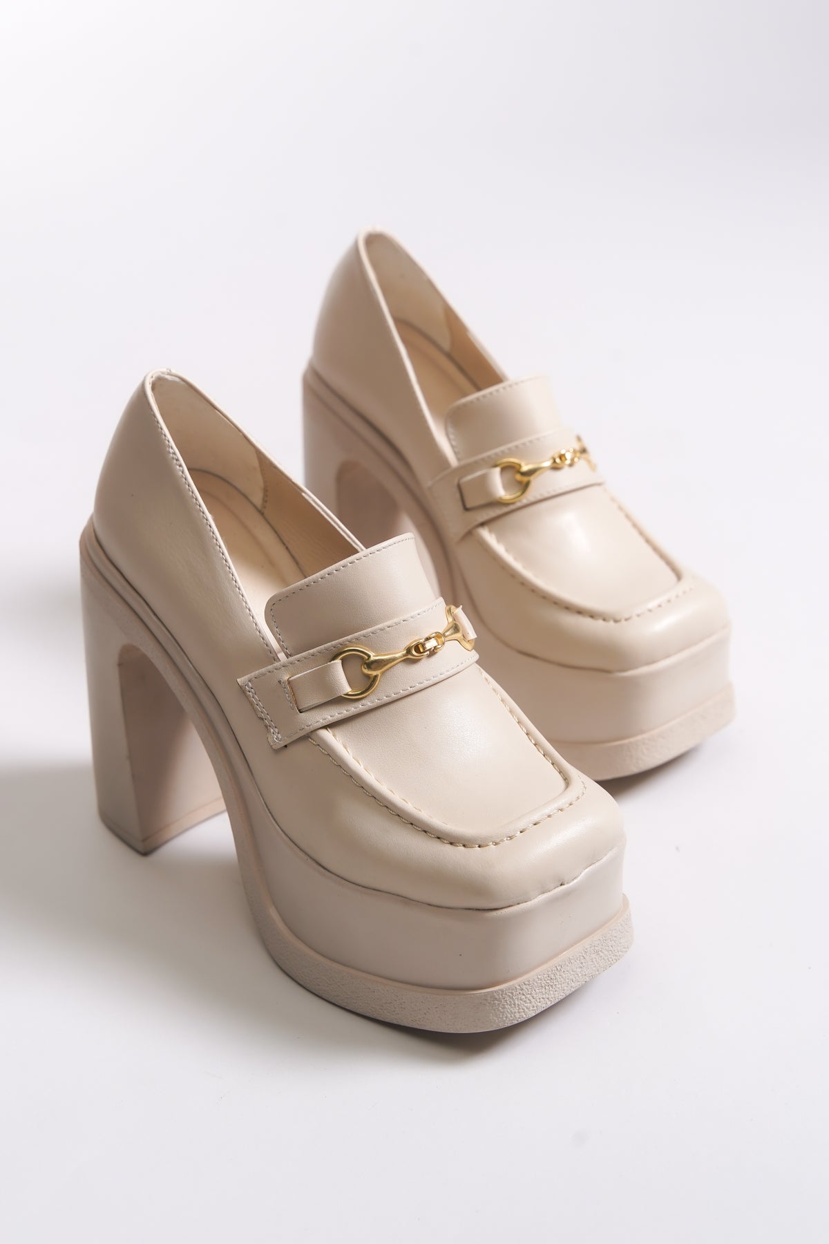 Riccon Kadın Yüksek Topuklu Loafer 00122003