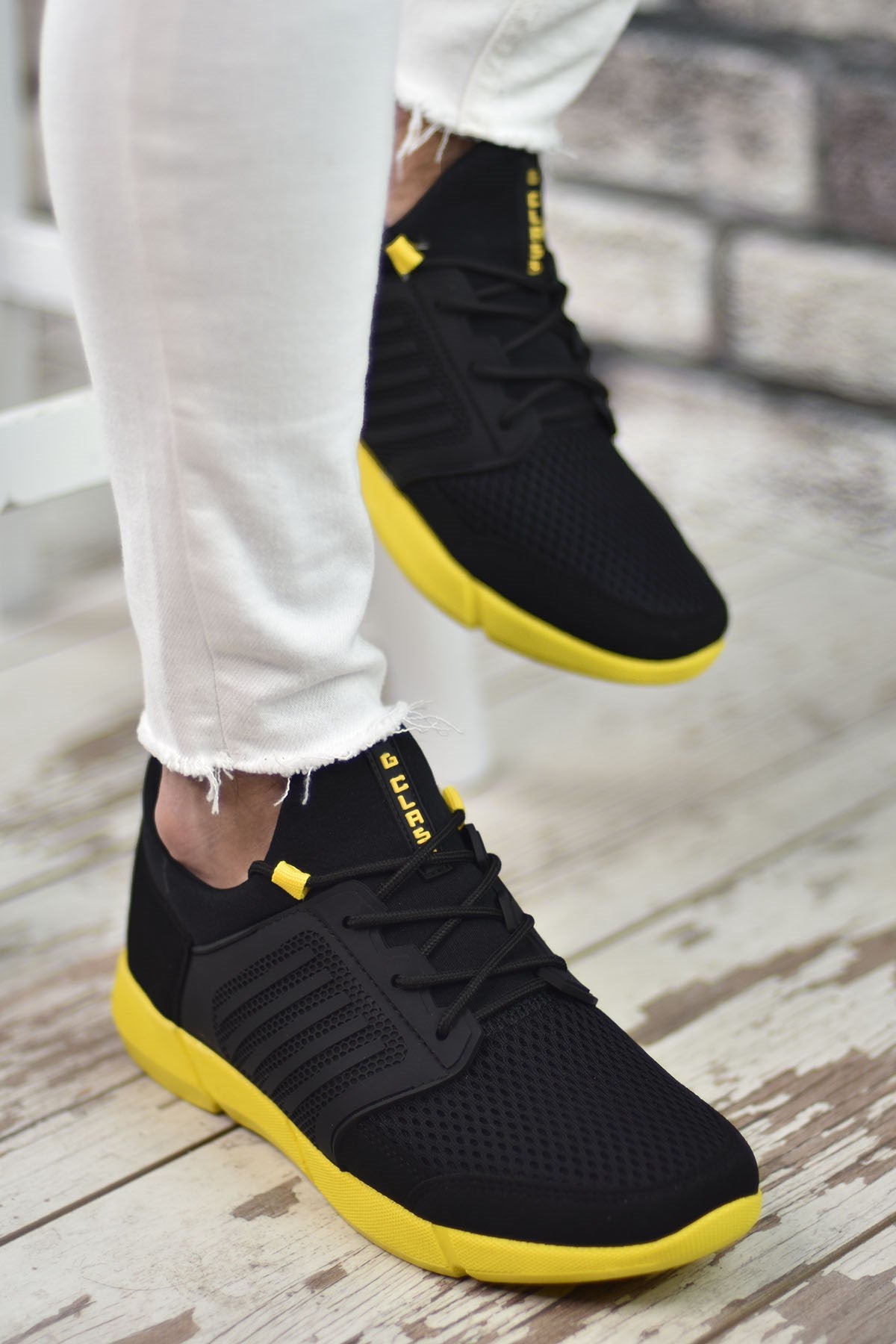 Riccon Sportz Erkek Sneaker Siyah Sarı
