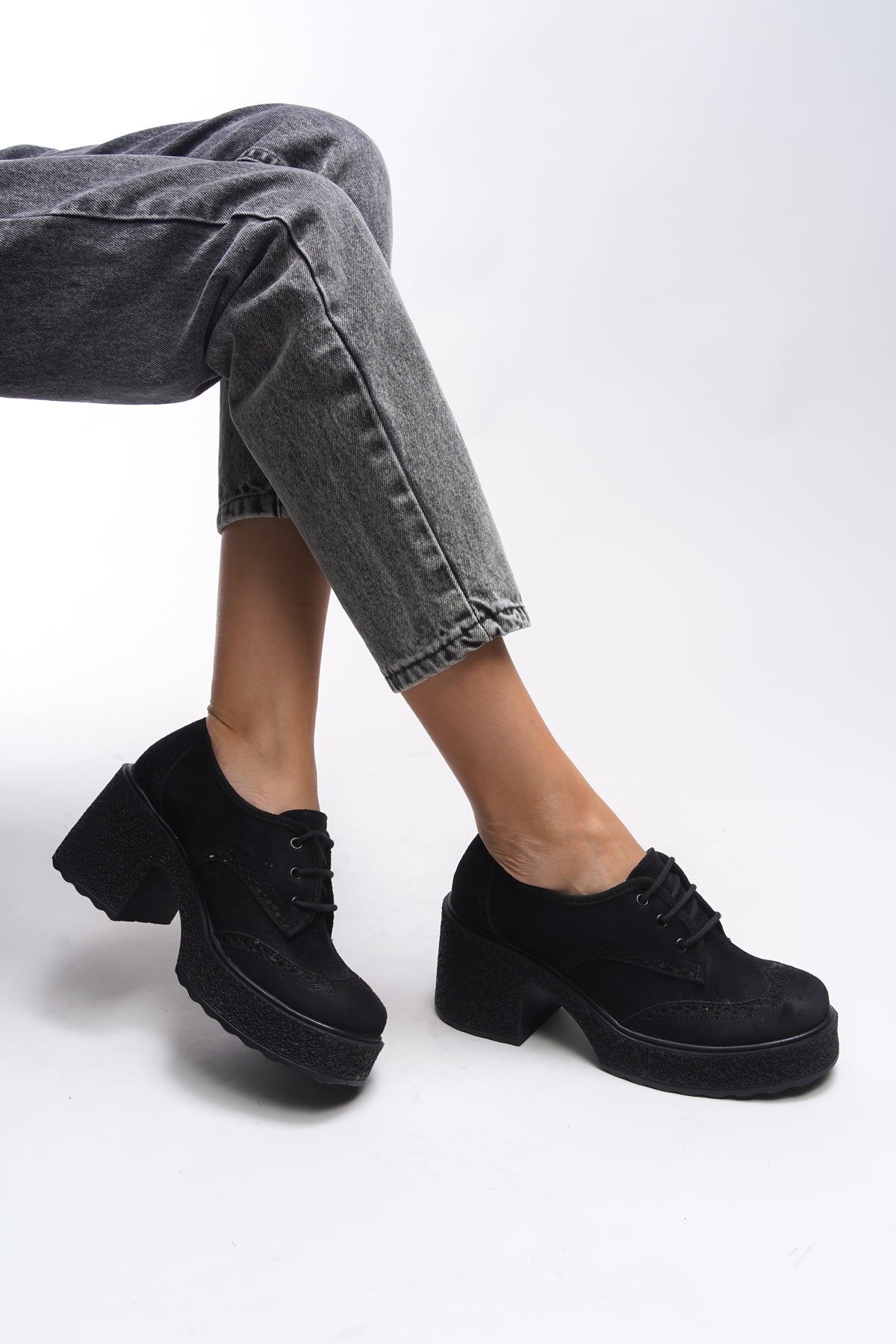 Riccon Ghinziss Kadın Topuklu Bağcıklı Loafer 00121570