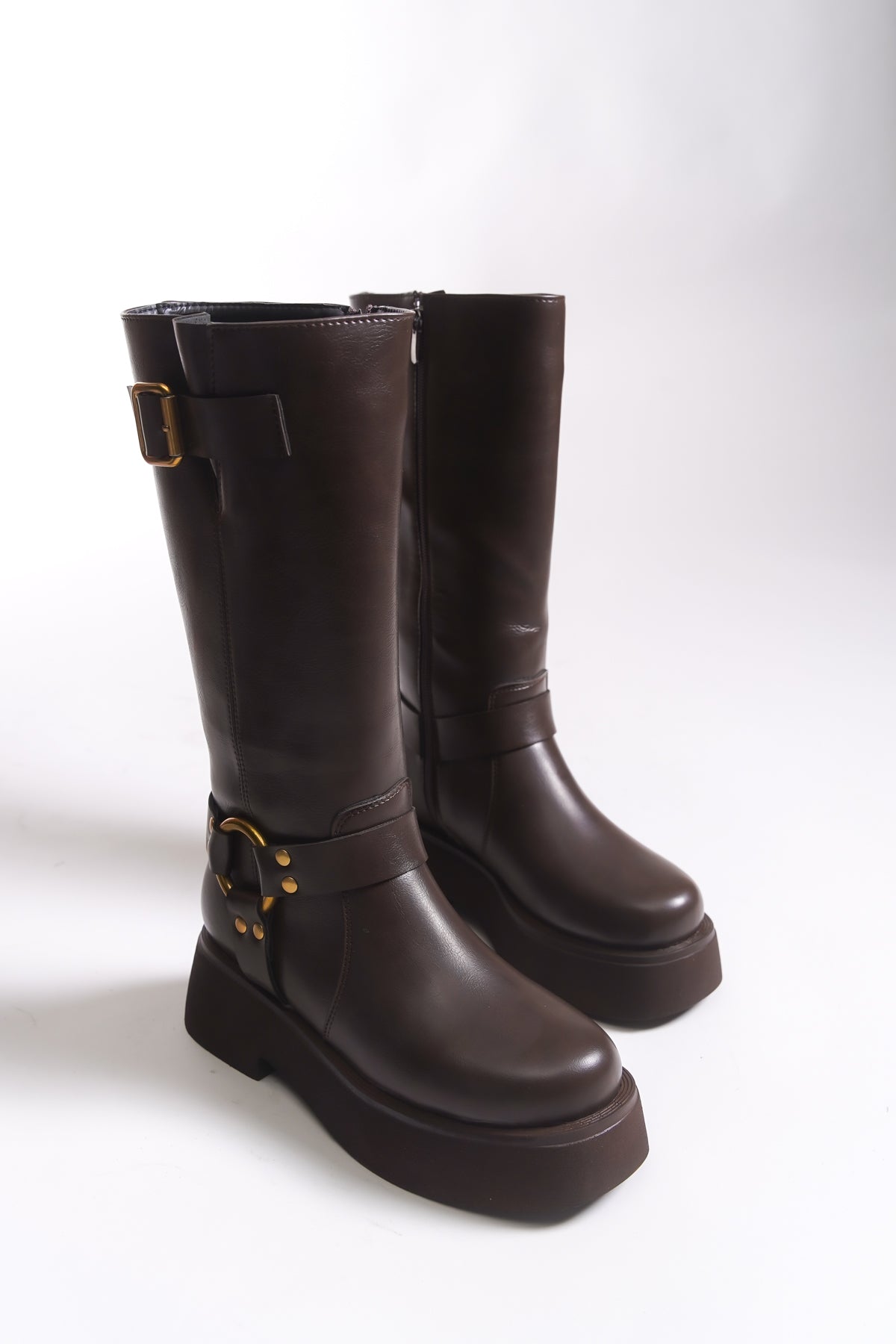 Riccon Helriara Kadın Çizme 00123002 Kahverengi