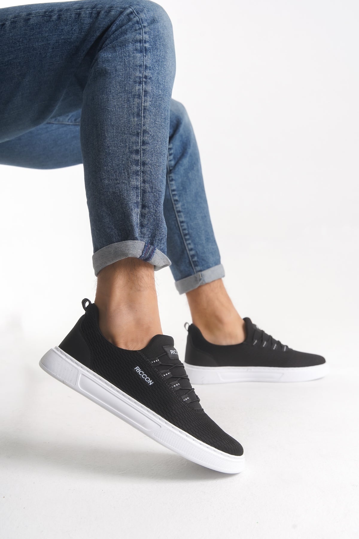 Riccon Wymdeyr Erkek Sneaker 0012217 Siyah Beyaz