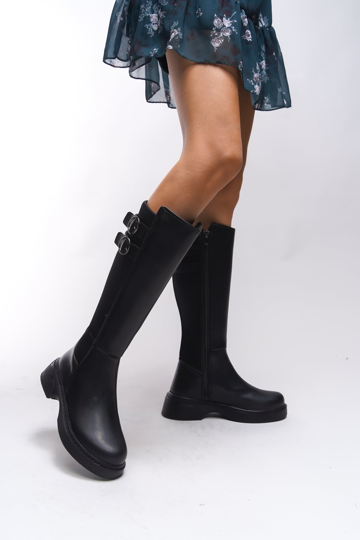 Riccon Rhithrern Kadın Diz Altı Streç Çizme 00121925