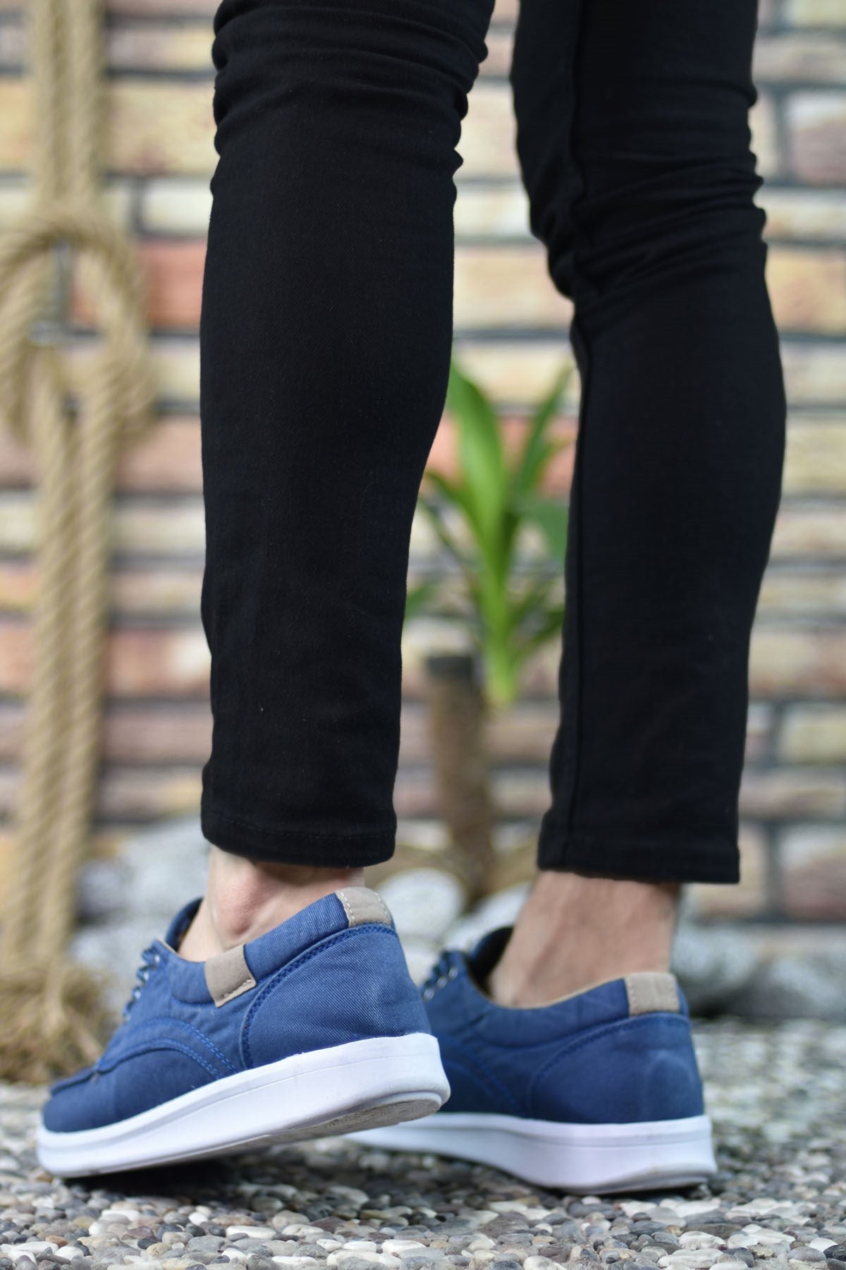 Riccon Erkek Sneaker 001223 Mavi Beyaz