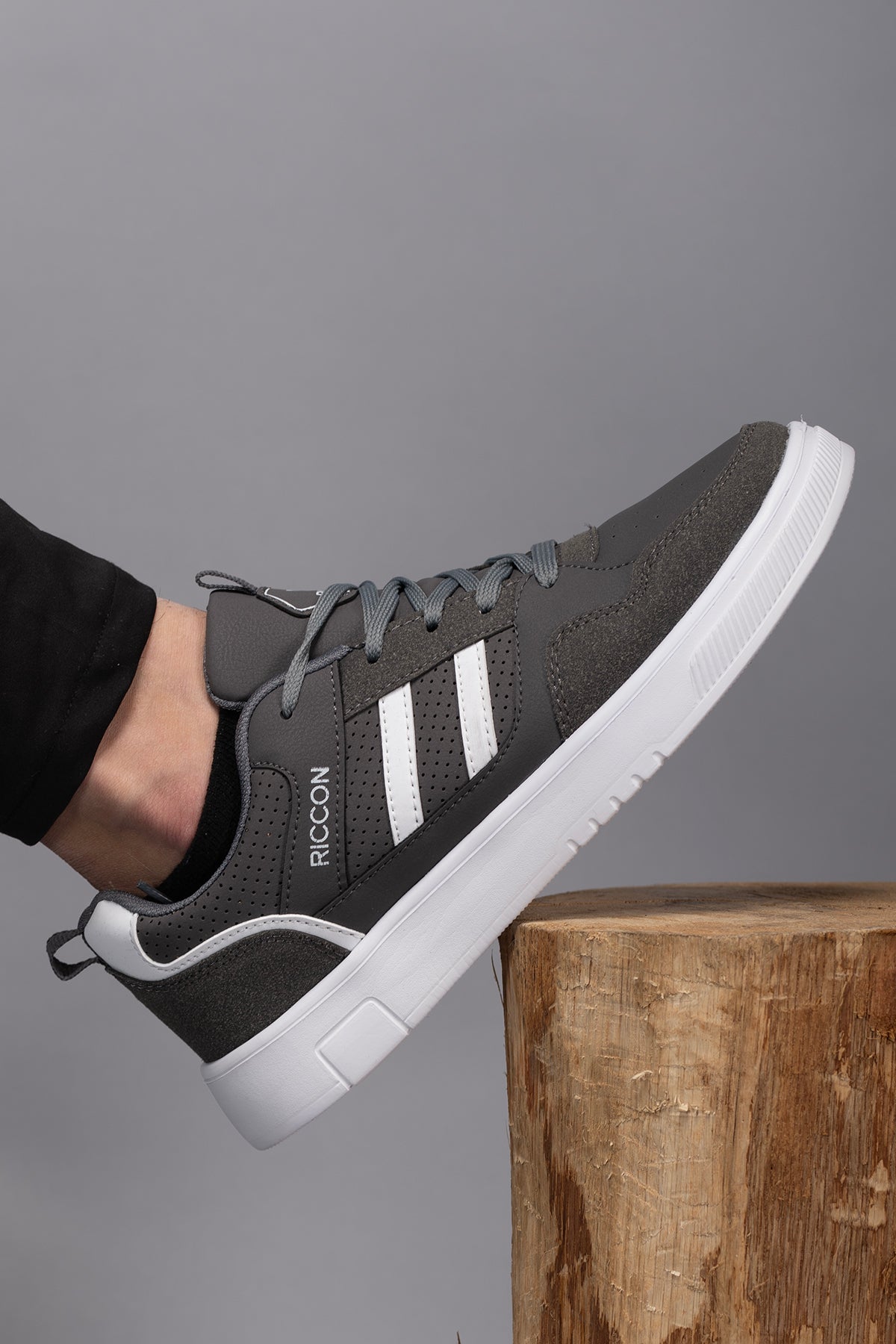 Riccon Tathrenor Erkek Sneaker 001256 Füme Beyaz