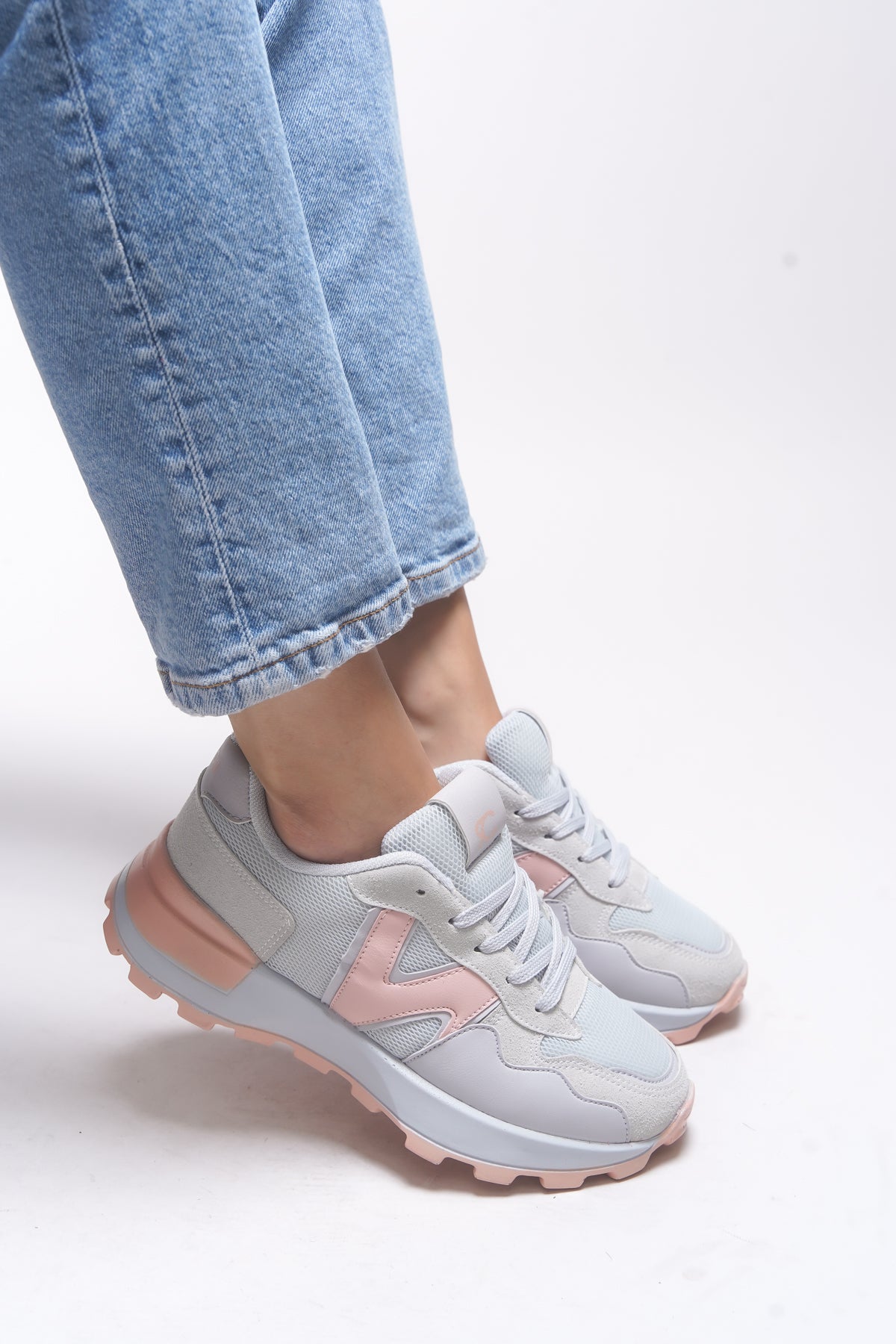 Riccon Rosatora Kadın Sneaker 001210 Buz Somon