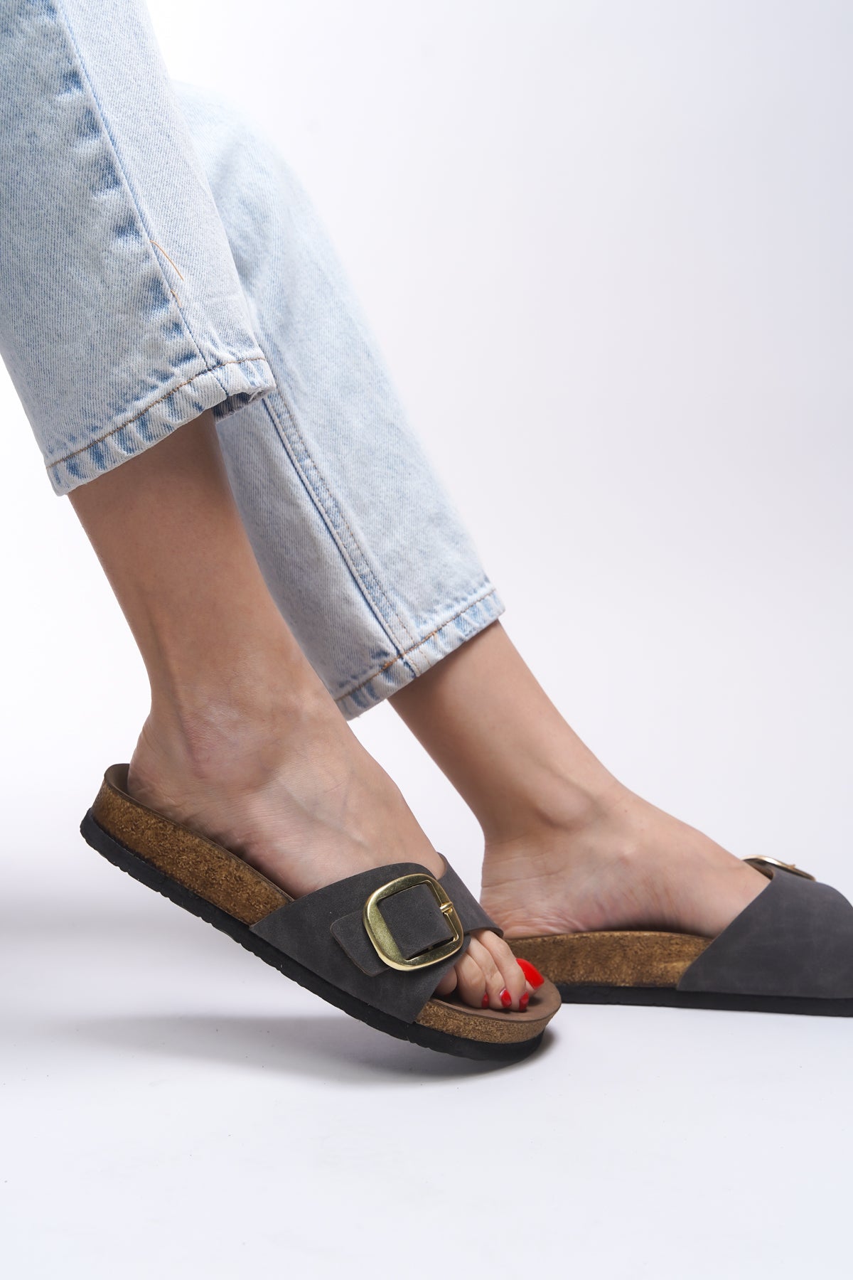 Riccon Hosrathla Kadın Tek Tokalı Terlik 0012603