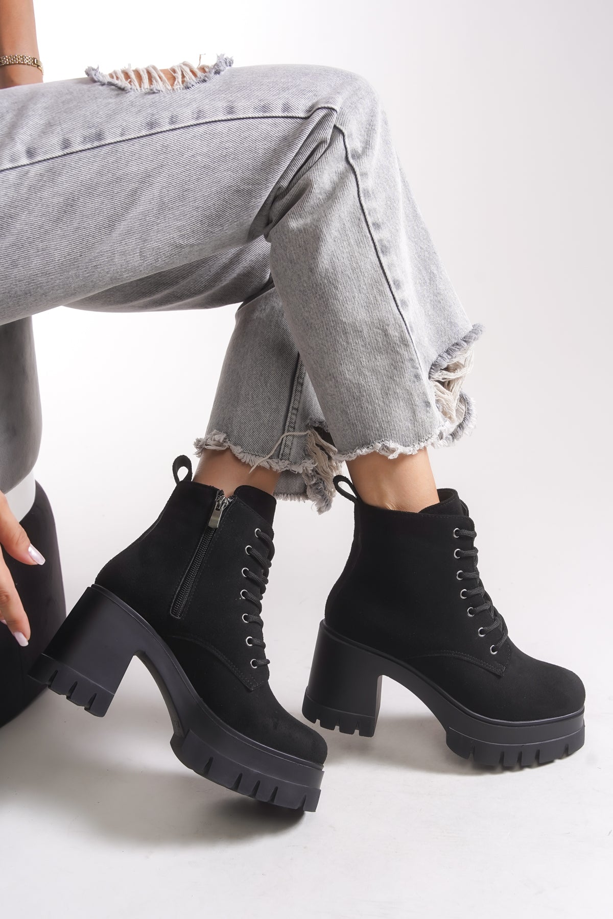 Riccon Nvanor Kadın Topuklu Bot 0012504