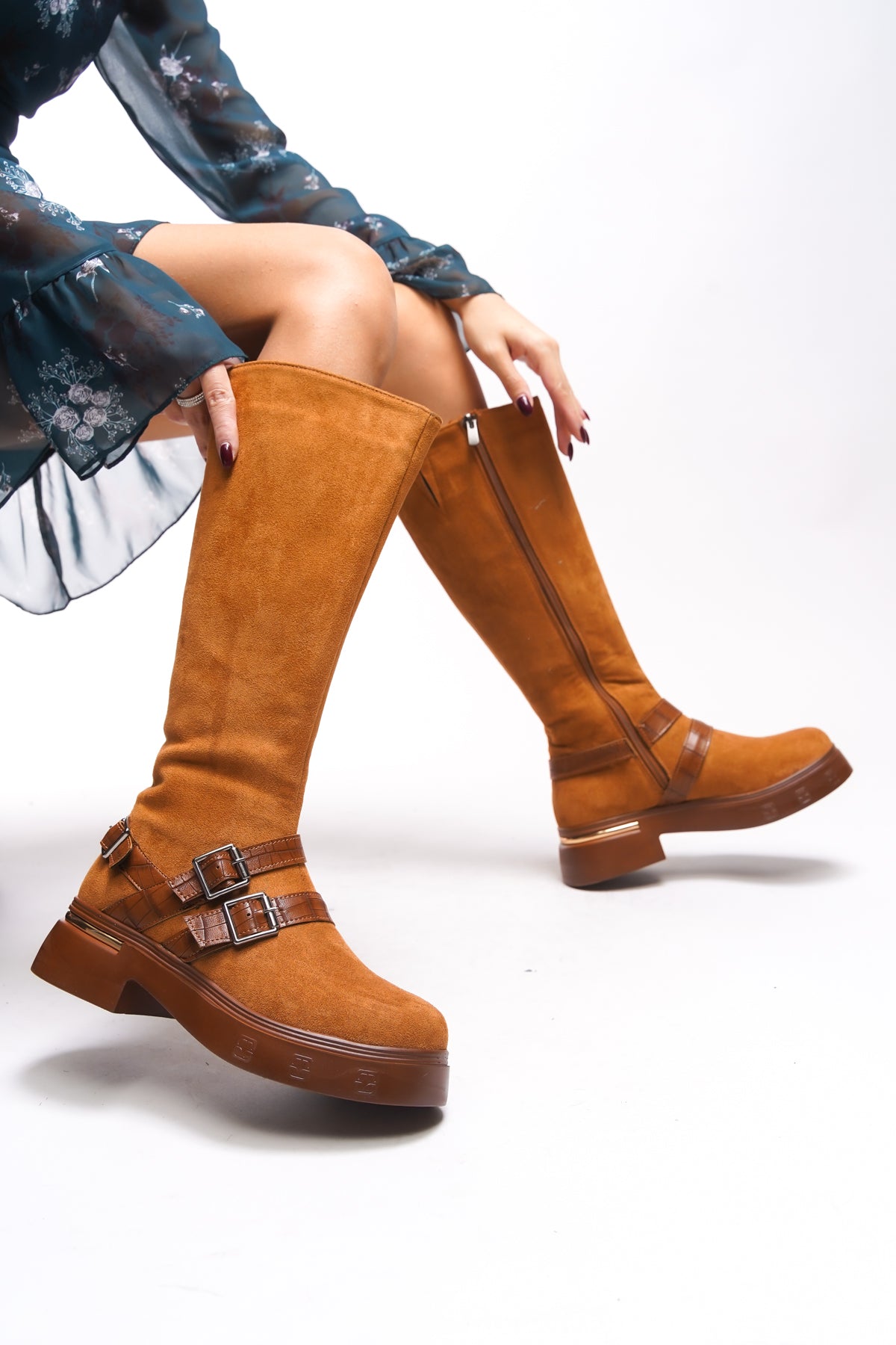 Riccon Kerrurth Kadın Toka Detaylı Çizme 00123310