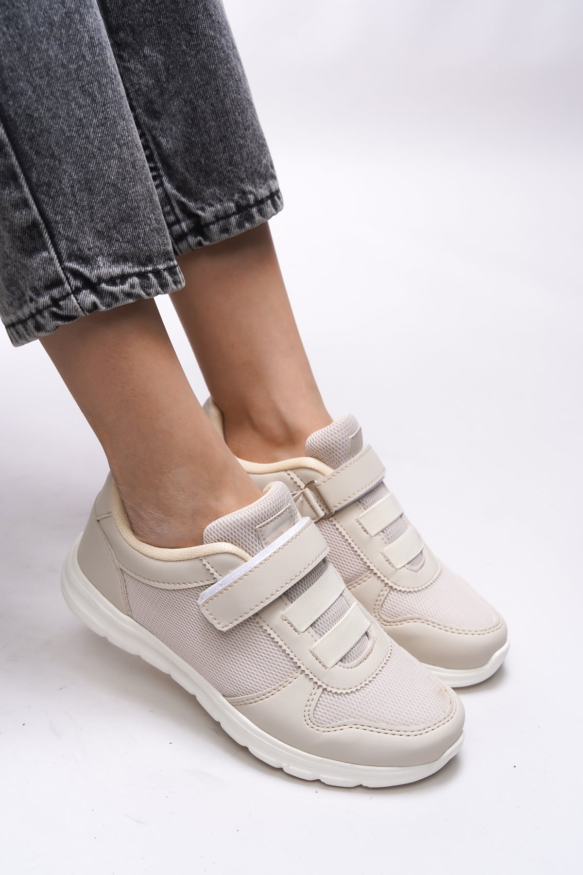 Riccon Aelrathla Kadın Sneaker 0012616 Bej